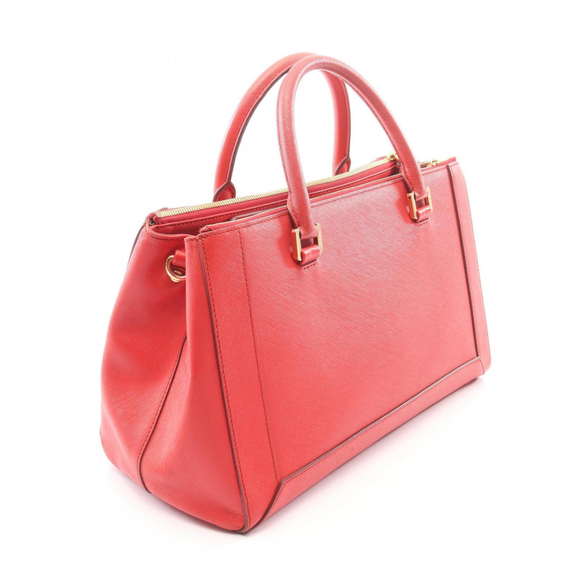 Mcm Red Color Leather Handbag (Pre-Owned)