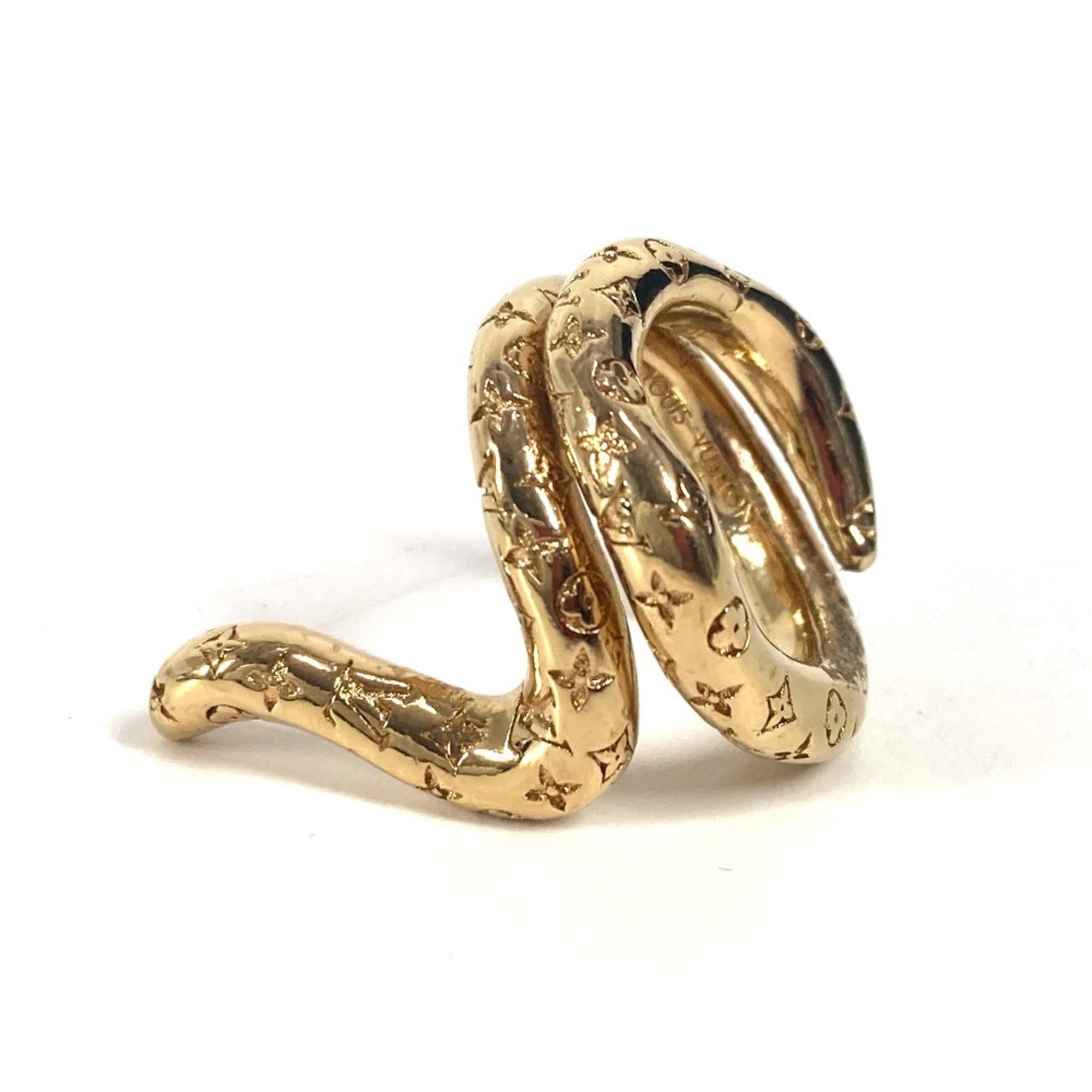 Louis Vuitton Gold Metal Band Ring (Pre-Owned)