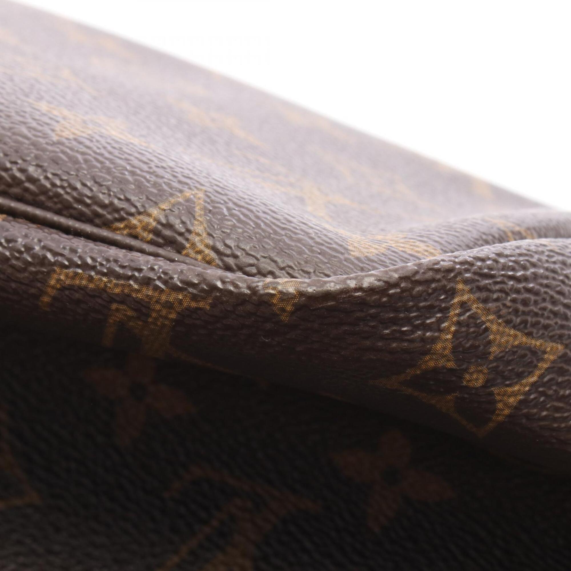 Louis Vuitton Brown Coated Canvas Pvc Monogram Leather Handbag Tote Bag (Pre-Owned)