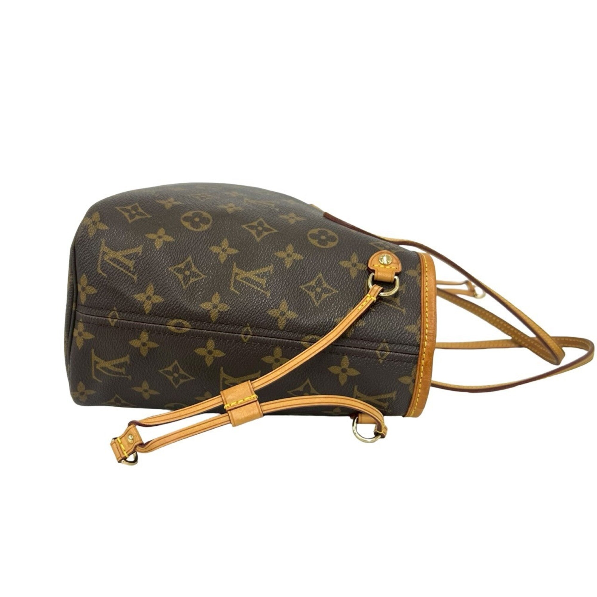 Louis Vuitton Brown Leather Pvc Handbag Tote Bag (Pre-Owned)