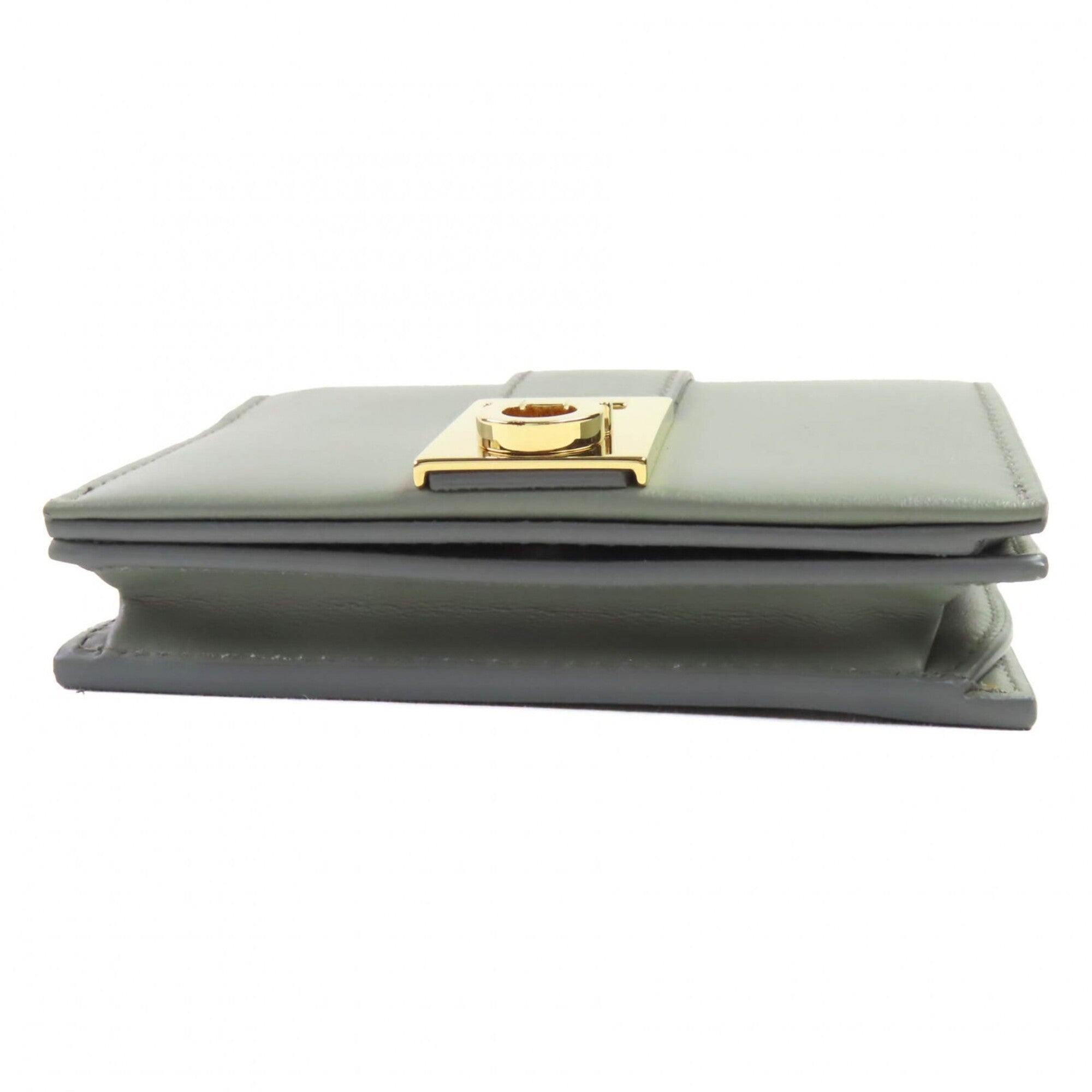 Salvatore Ferragamo Gancini Leather Wallet (Bi-Fold) (Pre-Owned)