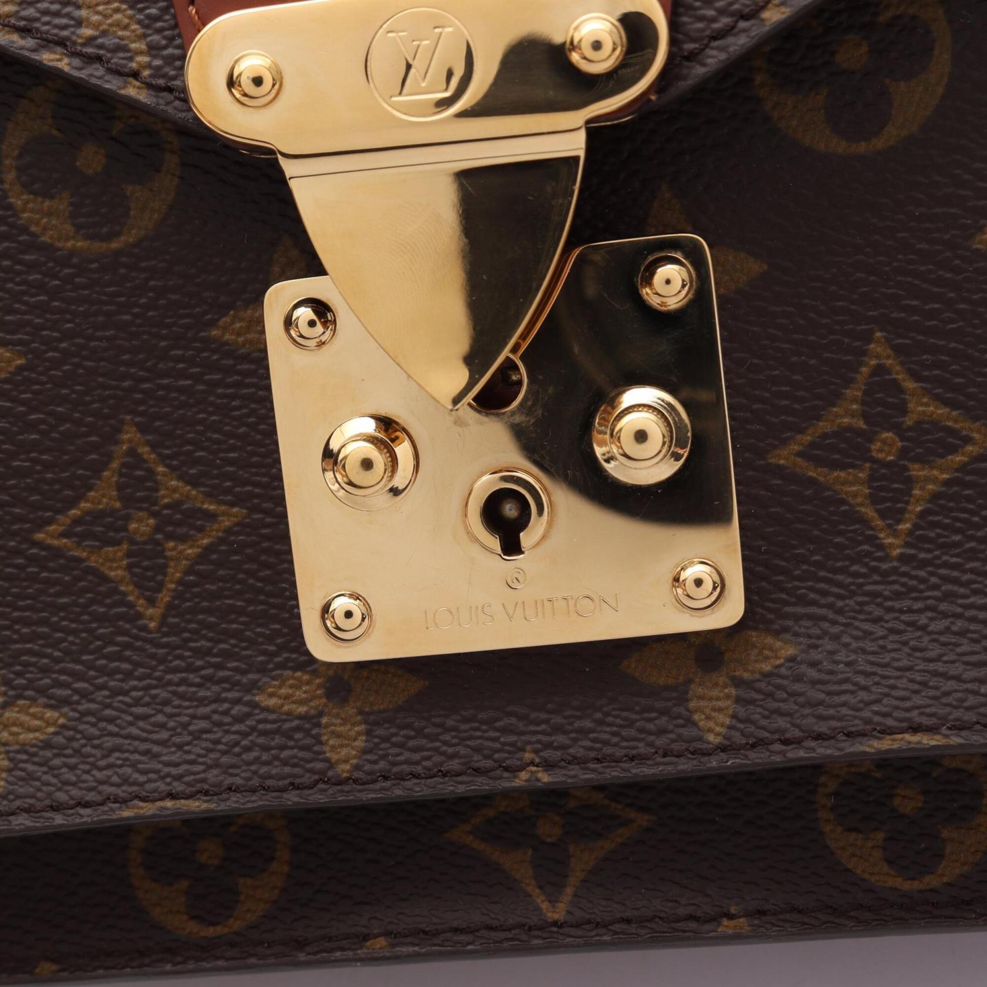 Louis Vuitton Brown Coated Canvas Monogram Pvc Leather Handbag (Pre-Owned)