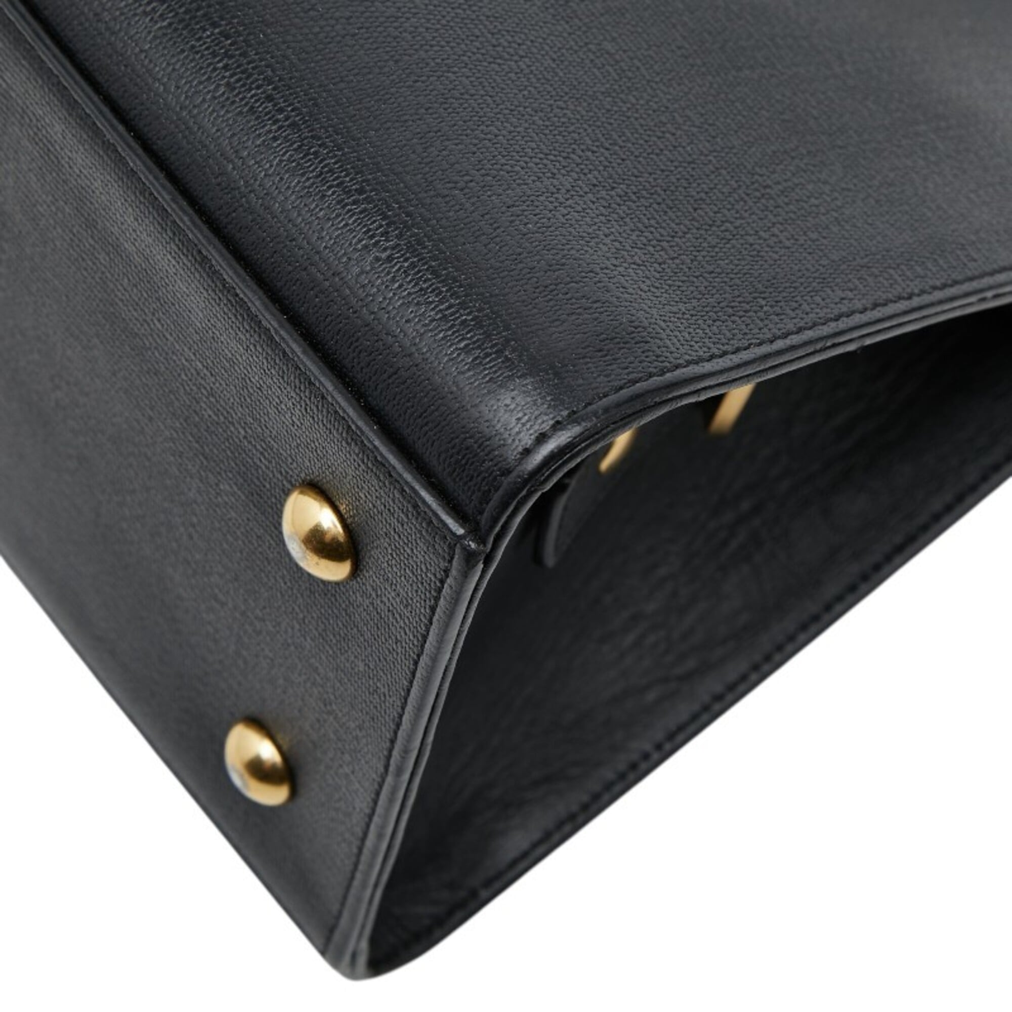 Saint Laurent Black Leather Handbag Shoulder Bag (Pre-Owned)