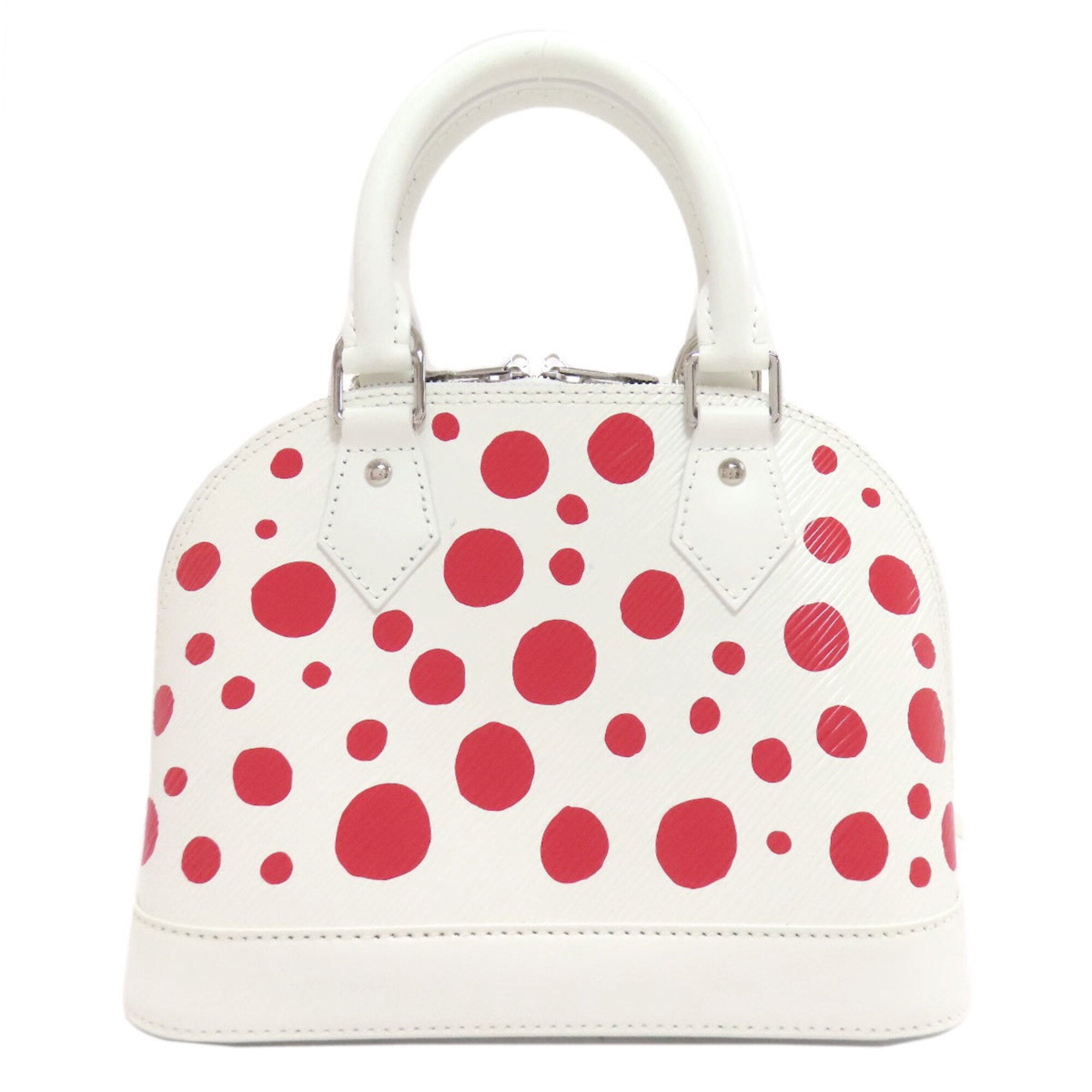 Louis Vuitton Red Color White Epi Leather Handbag (Pre-Owned)