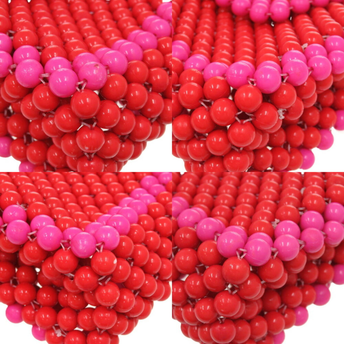 Kate Spade Pink Red Color Beads Shoulder Bag (Pre-Owned)