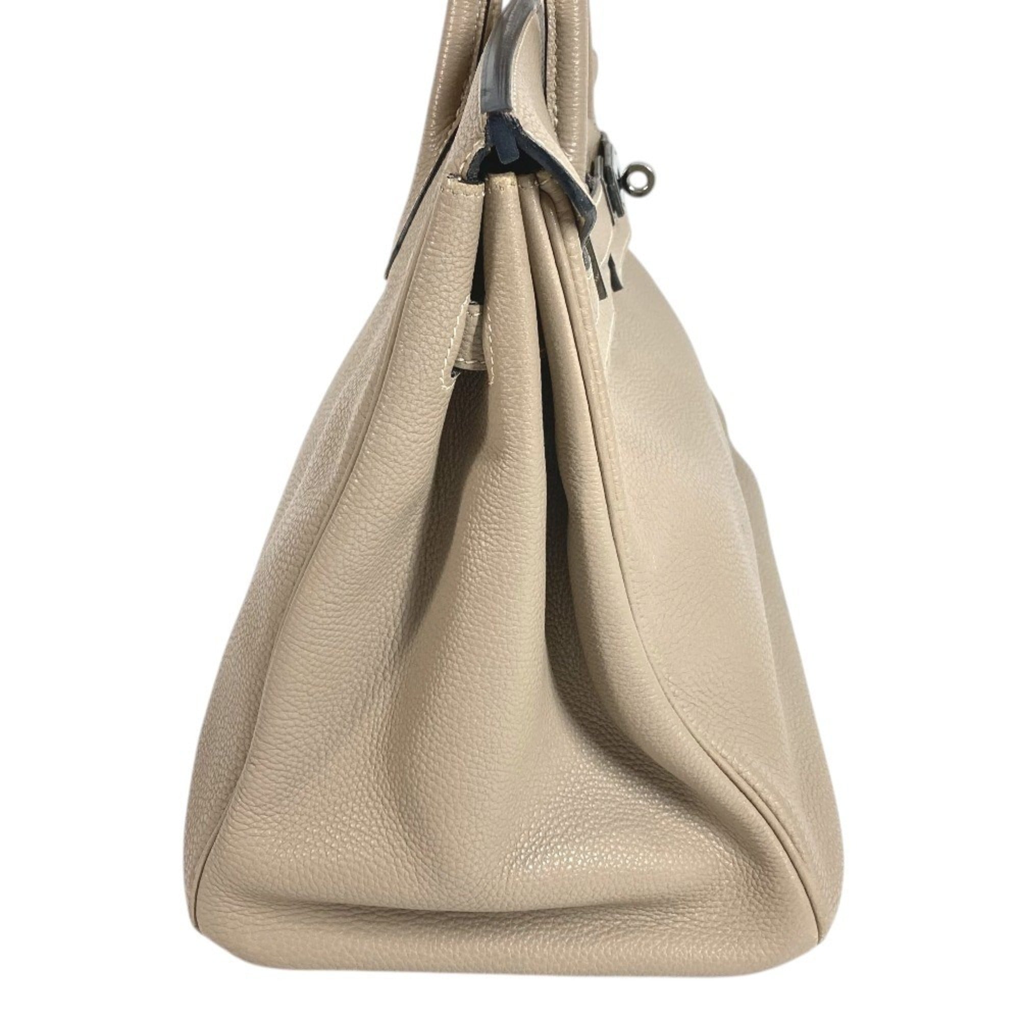Hermes Beige Togo Leather Handbag Tote Bag (Pre-Owned)