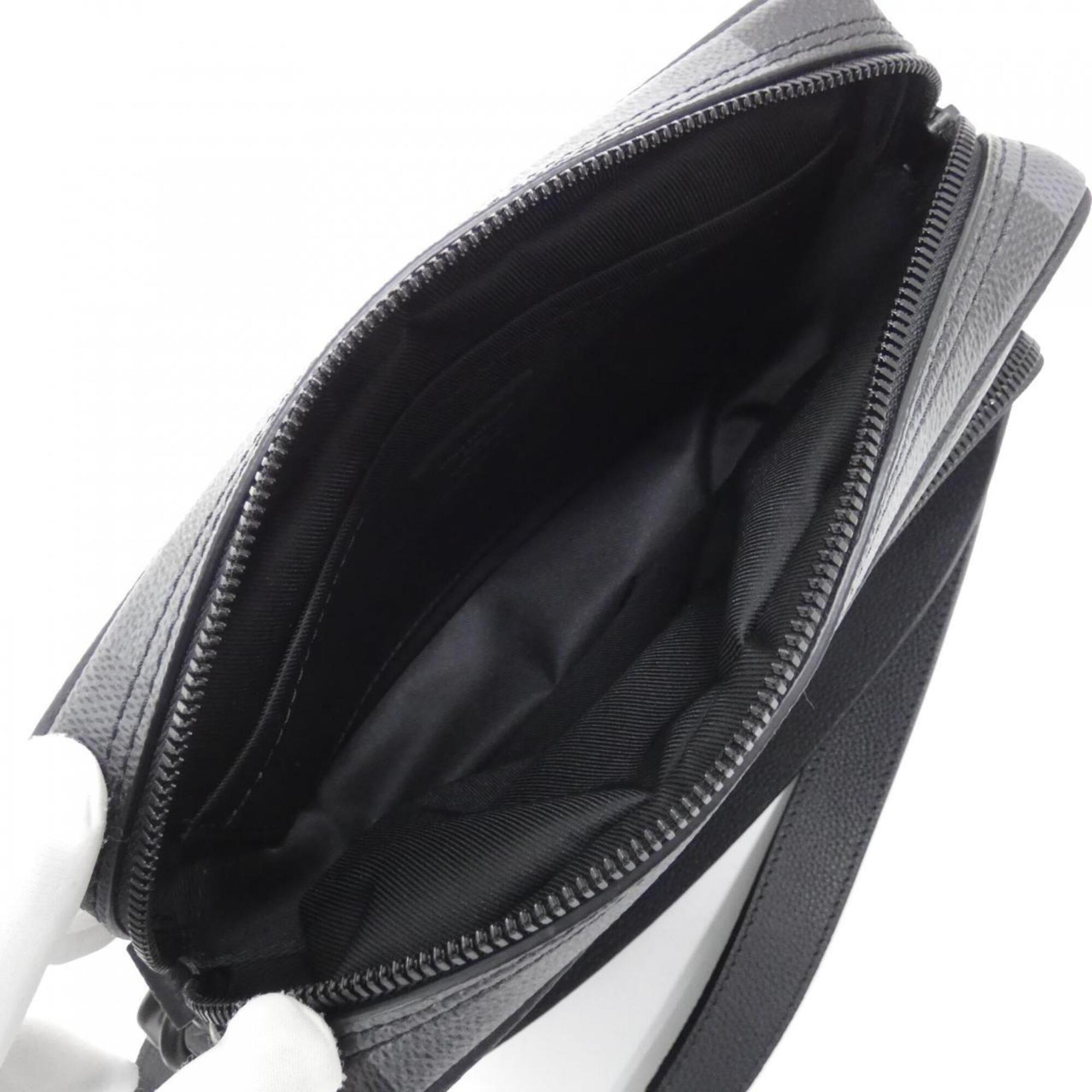 Louis Vuitton Black Coated Canvas Shoulder Bag (Pre-Owned)