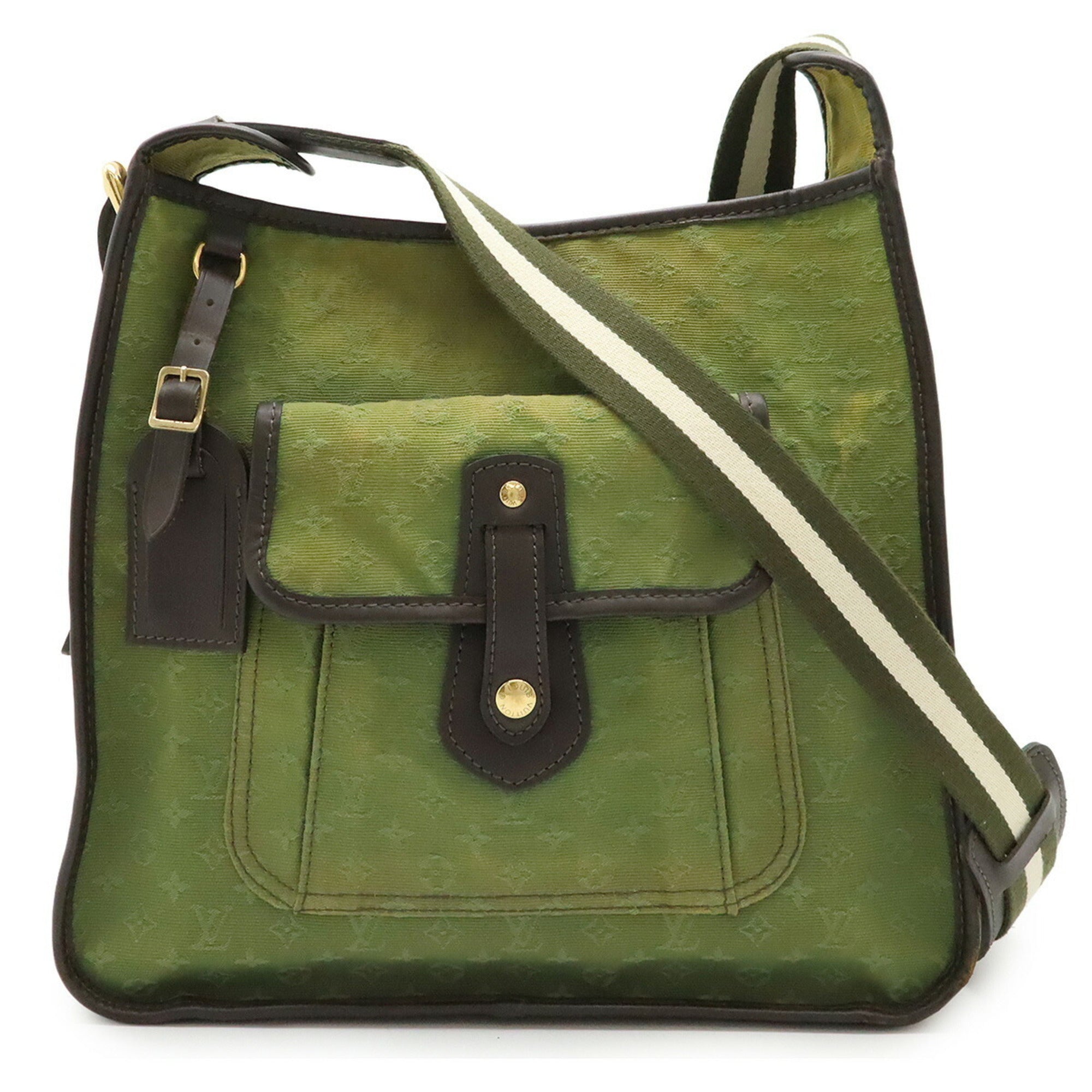Louis Vuitton Tst Khaki Canvas Leather Shoulder Bag (Pre-Owned)