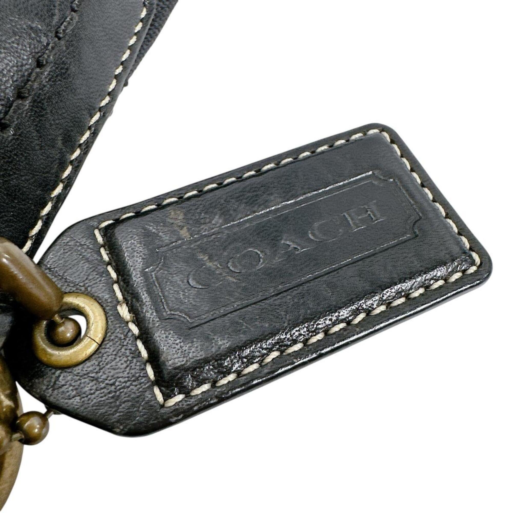 Coach Black Canvas Shoulder Bag (Pre-Owned)