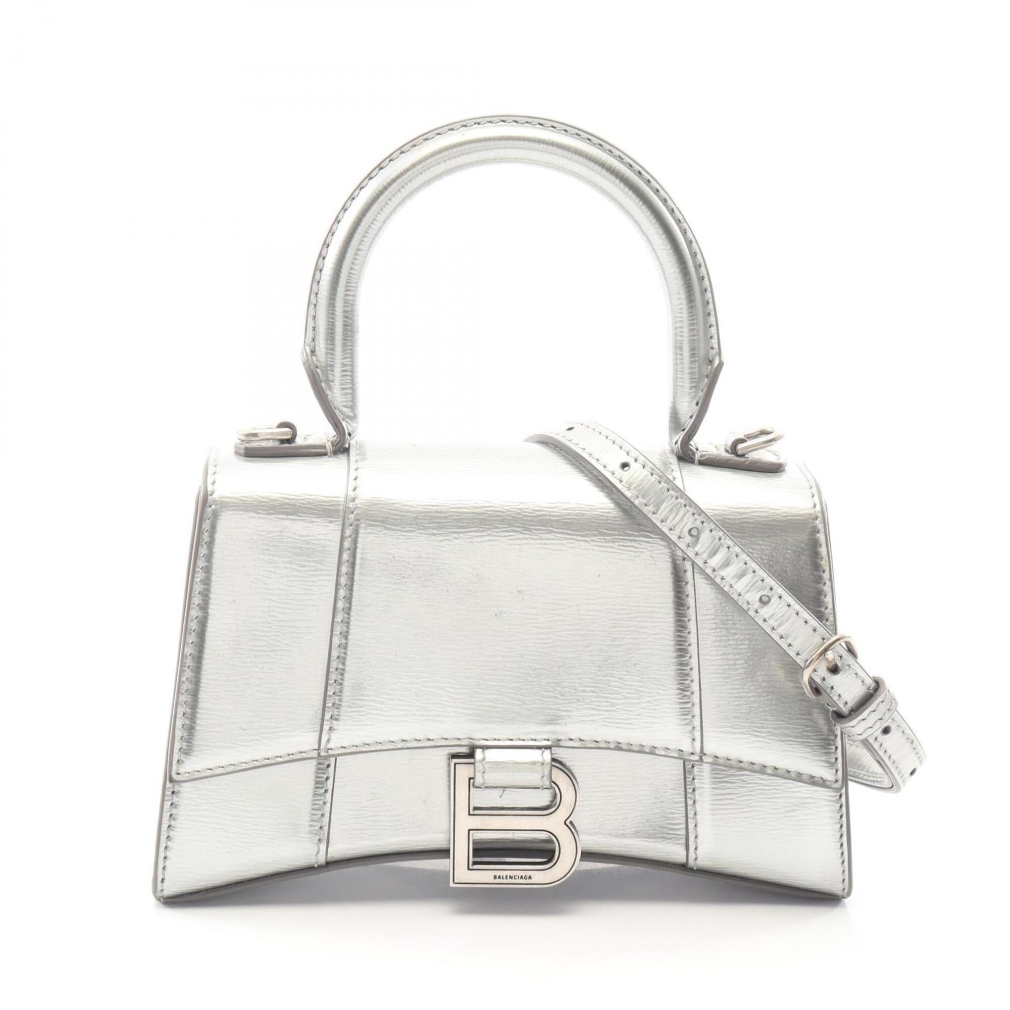 Balenciaga Silver Leather Handbag (Pre-Owned)