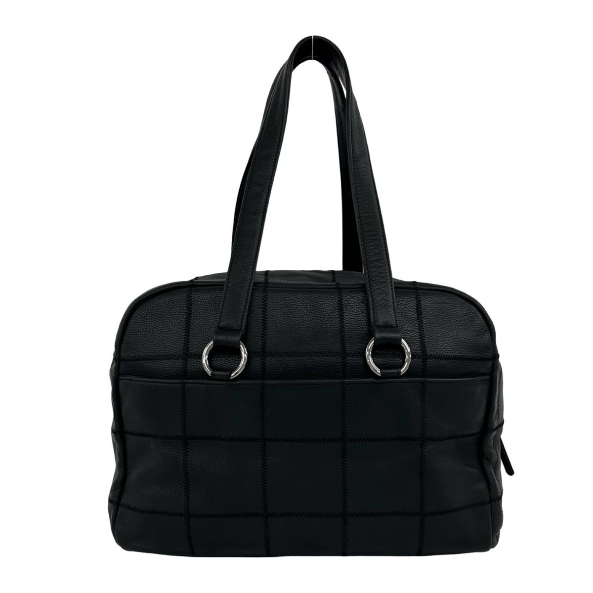 Chanel Black Grained Calfskin Tote Bag (Pre-Owned)