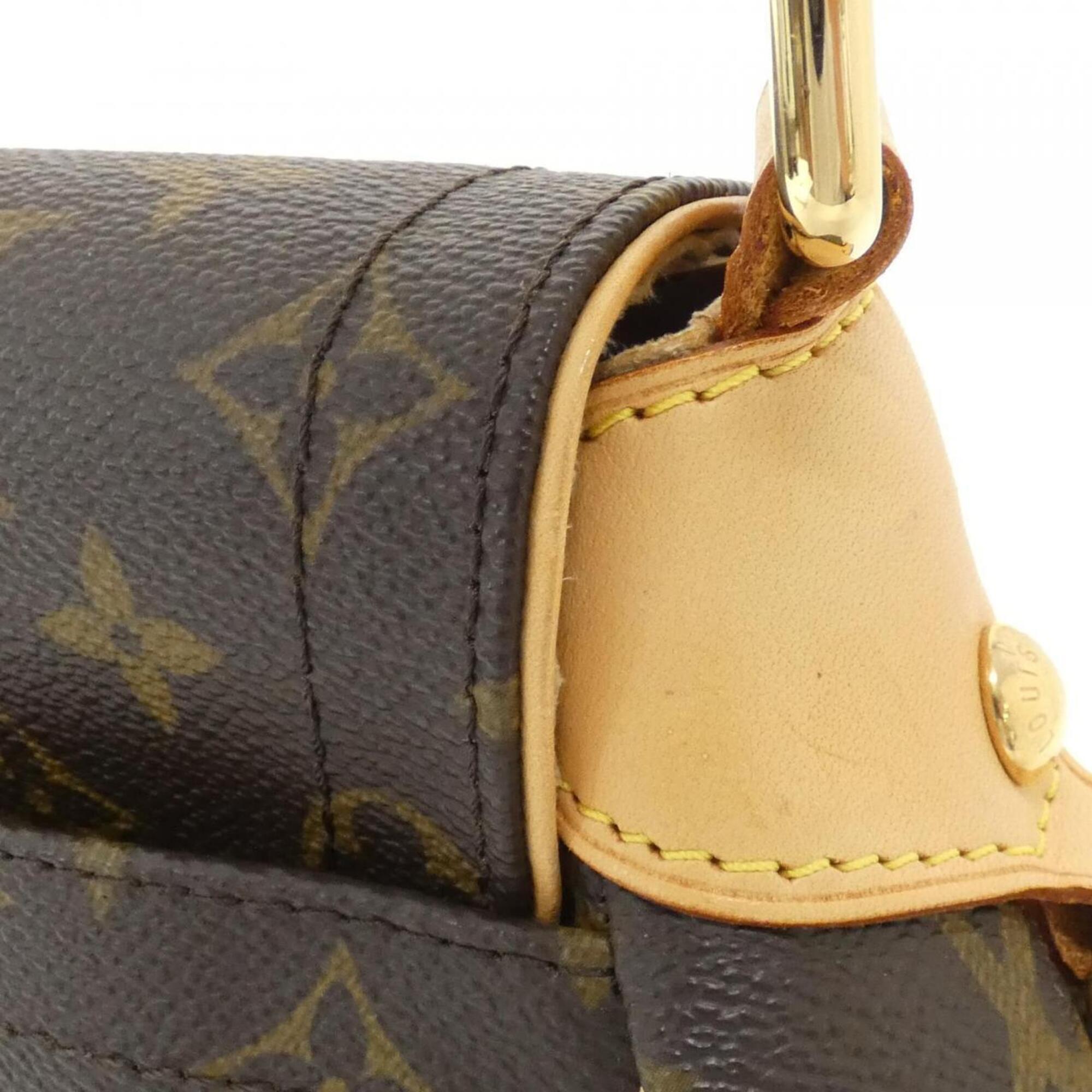 Louis Vuitton Monogram Marron Coated Canvas Shoulder Bag (Pre-Owned)