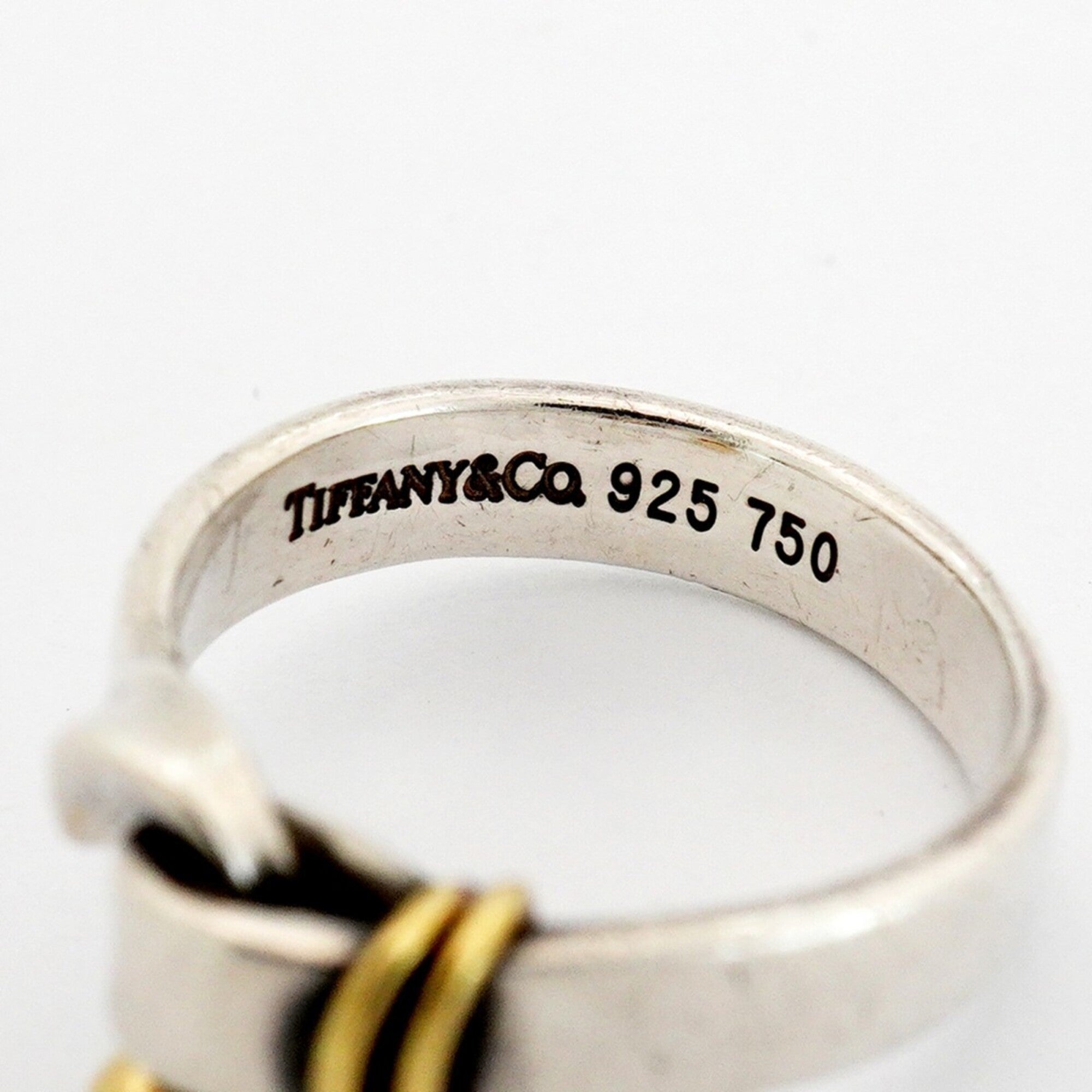 Tiffany Yellow Gold (18K) Silver 925 Band Ring (Pre-Owned)