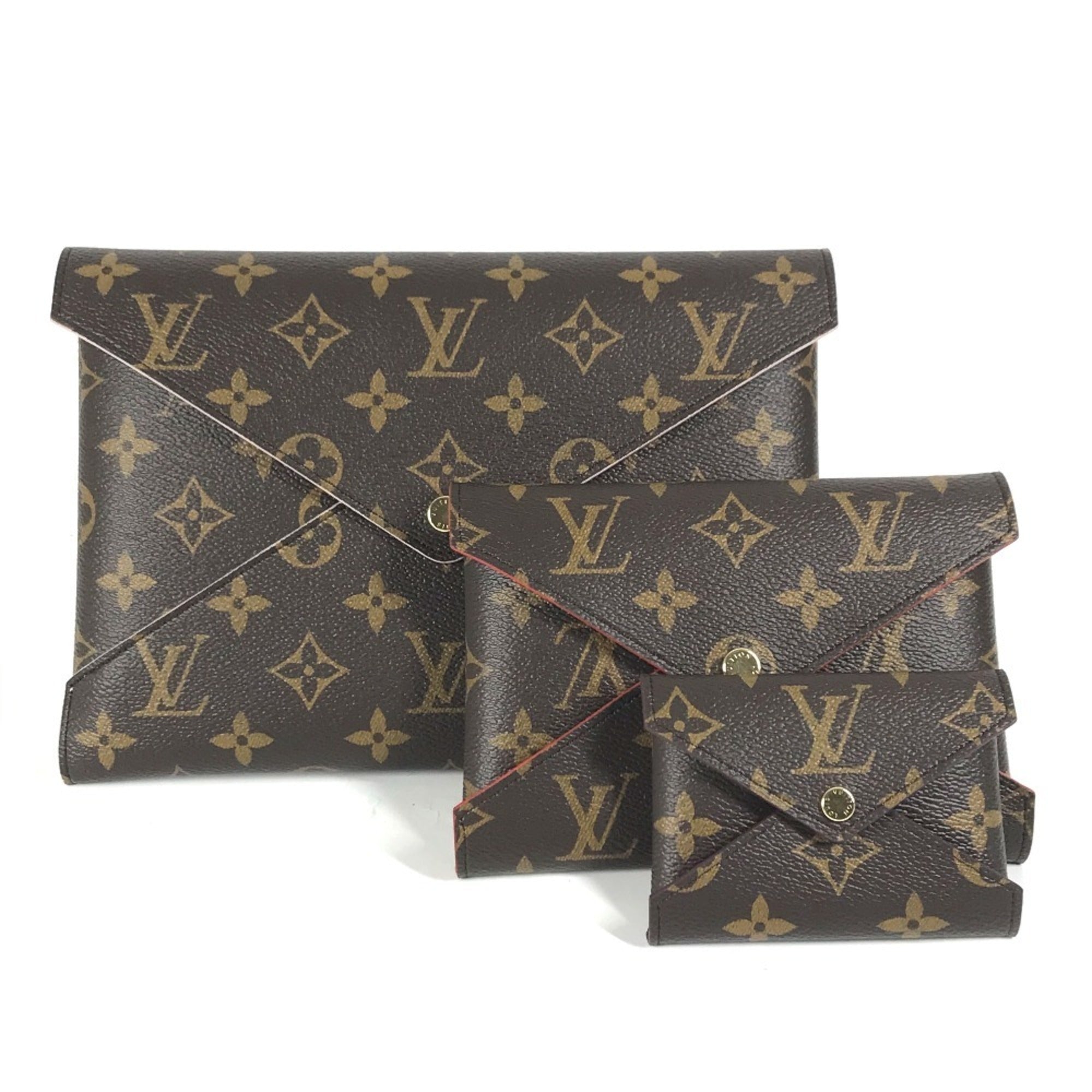Louis Vuitton Brown Monogram Monogram Clutch Bag Pochette Pouch (Pre-Owned)