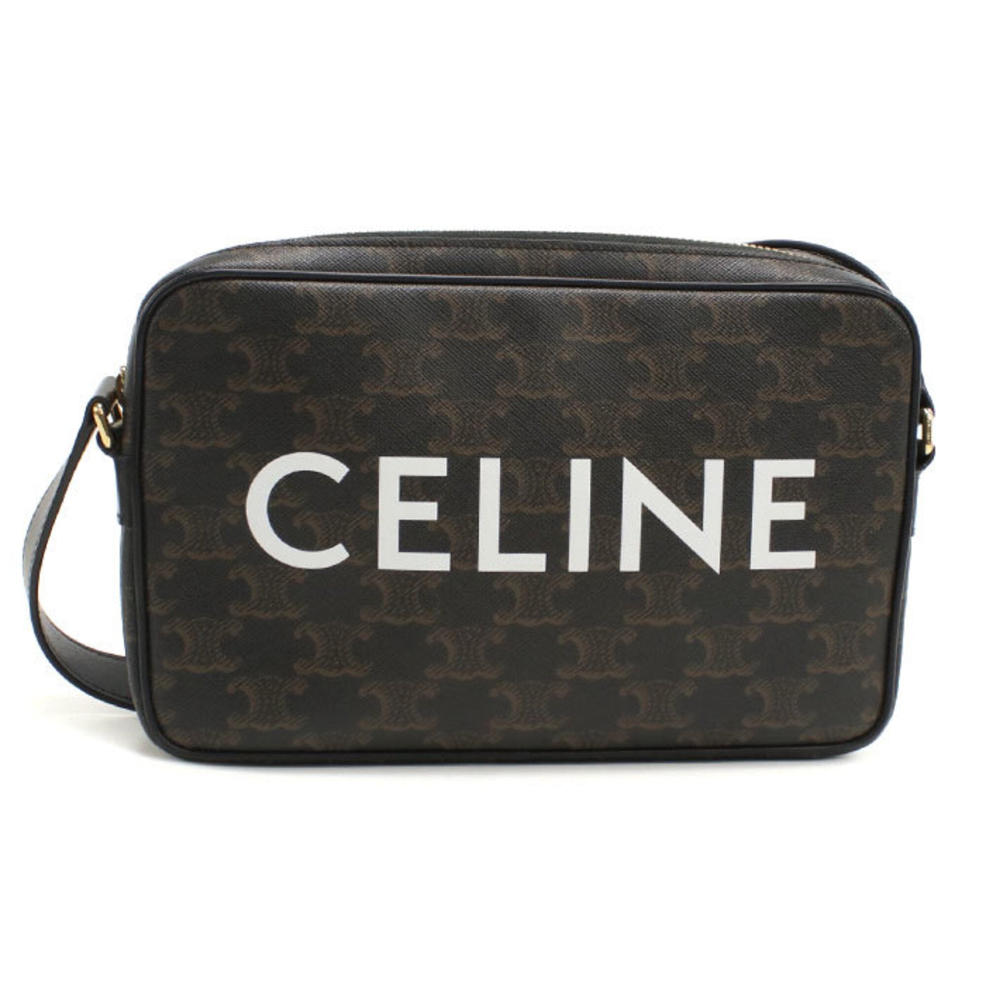 Celine Brown Pvc Shoulder Bag (Pre-Owned)