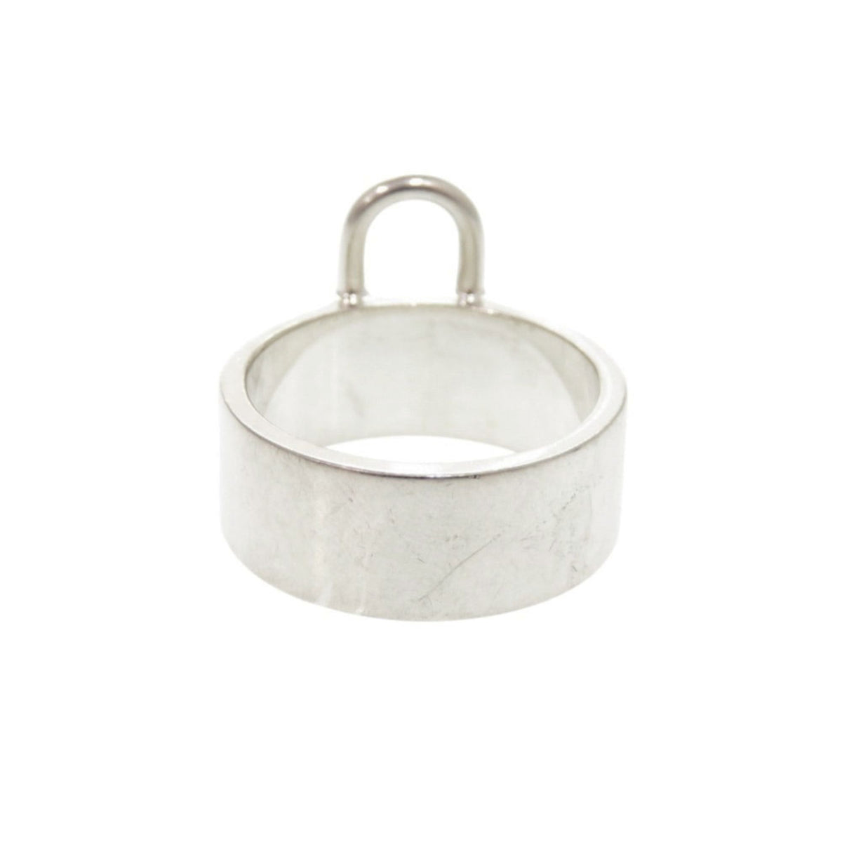 Hermes Silver Silver 925 Band Ring (Pre-Owned)