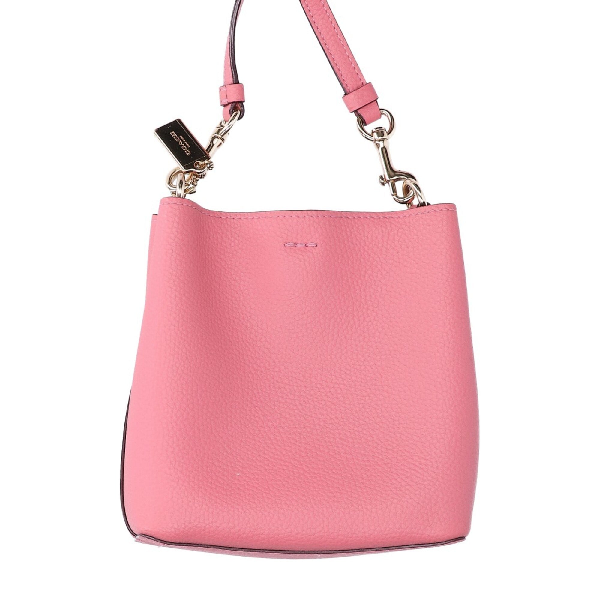 Coach Pink Leather Shoulder Bag (Pre-Owned)