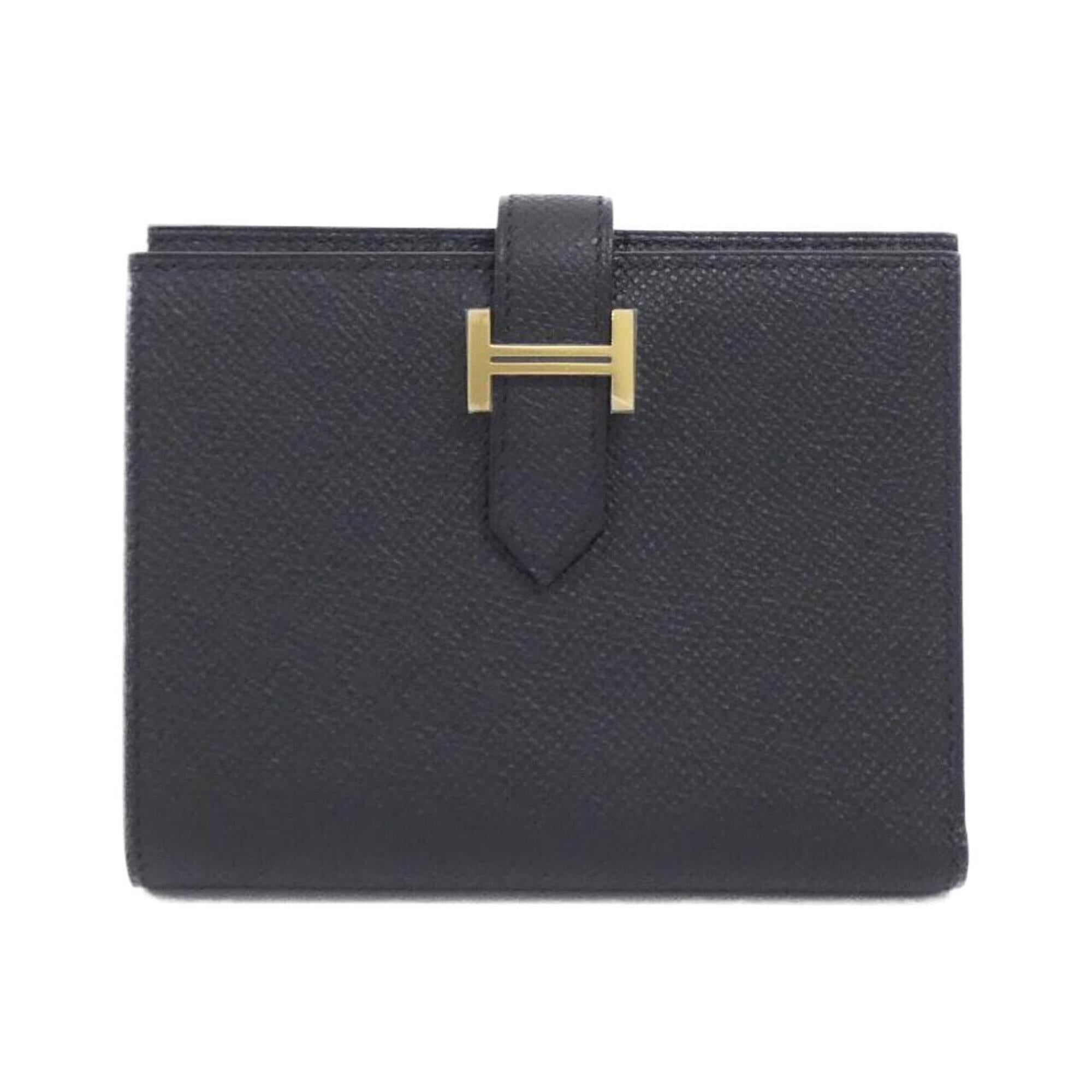 Hermes Black Epsom Leather Wallet (Bi-Fold) (Pre-Owned)
