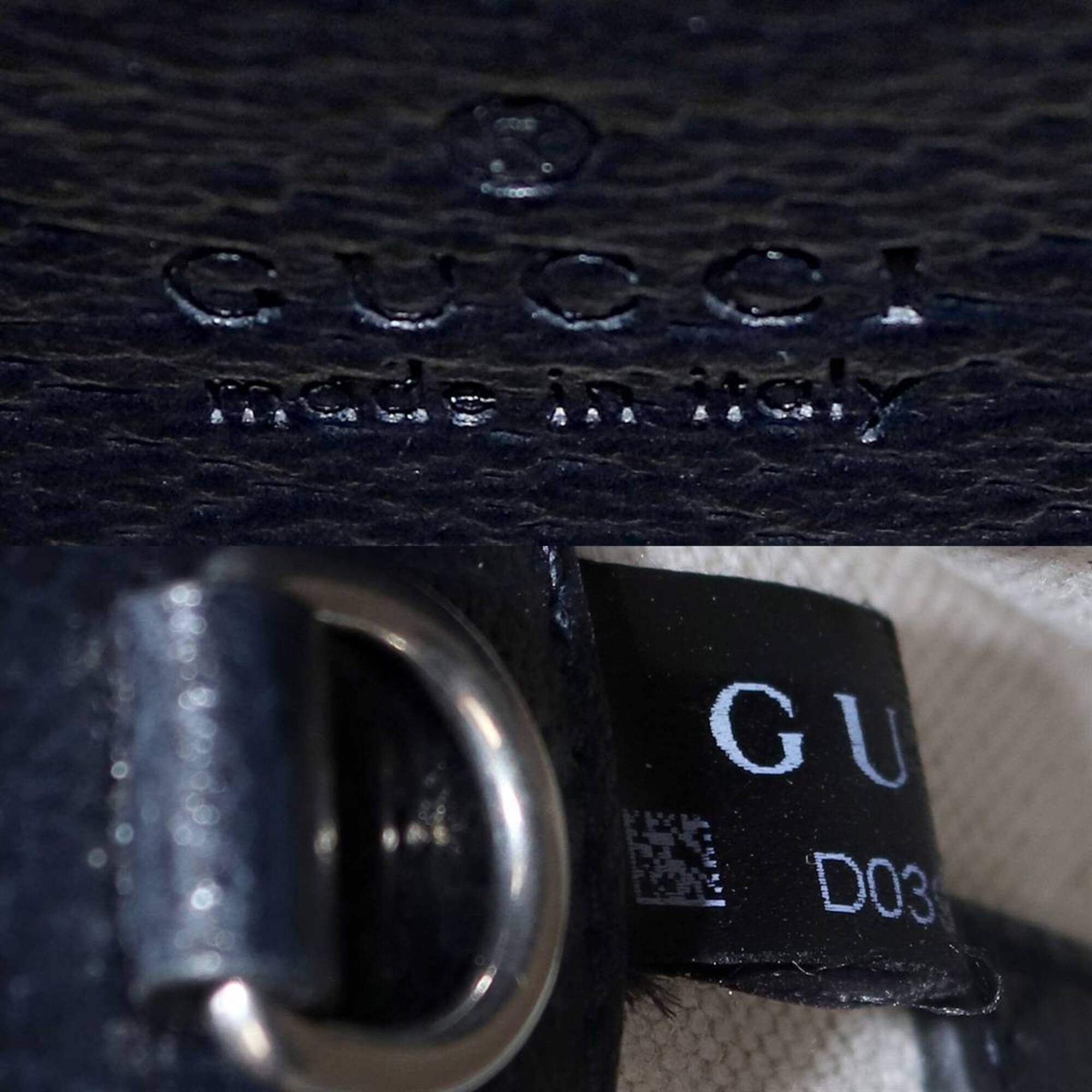 Gucci Beige Black Handbag Shoulder Bag (Pre-Owned)