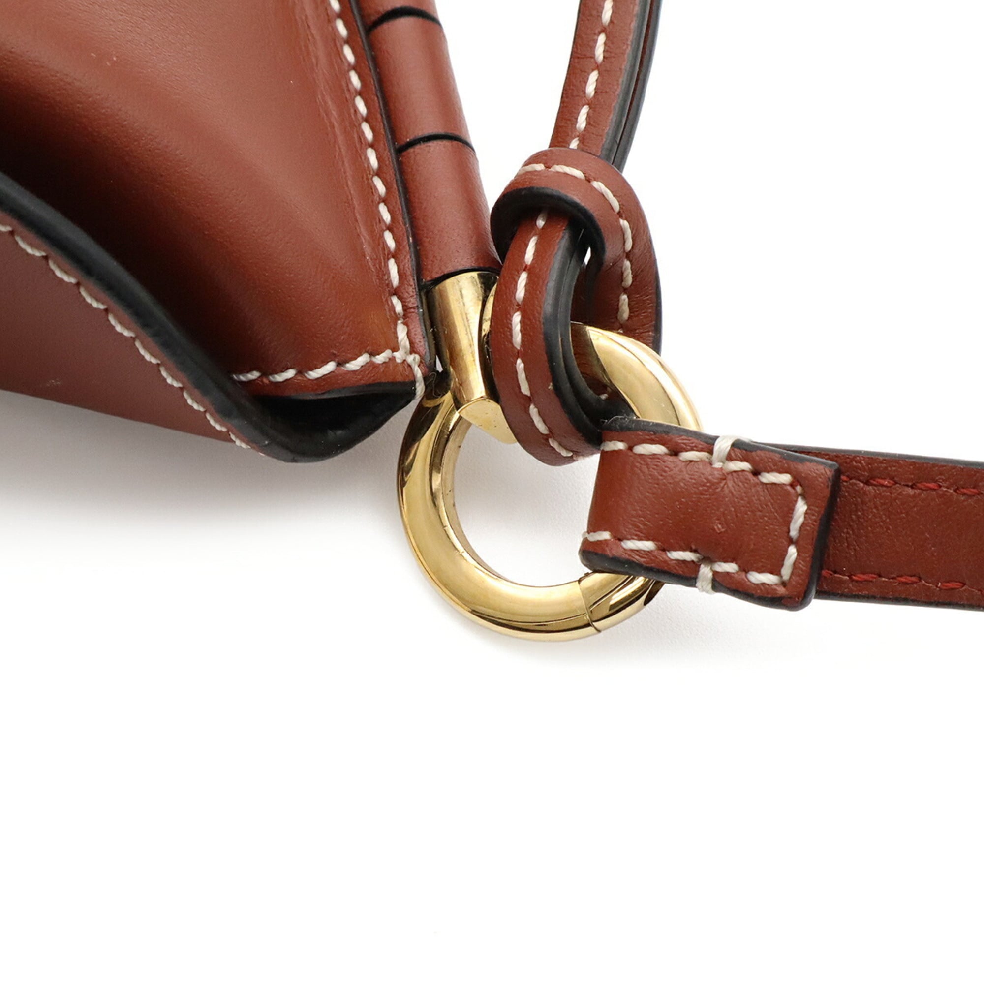 Loewe Brown Leather Pochette Pouch Shoulder Bag (Pre-Owned)