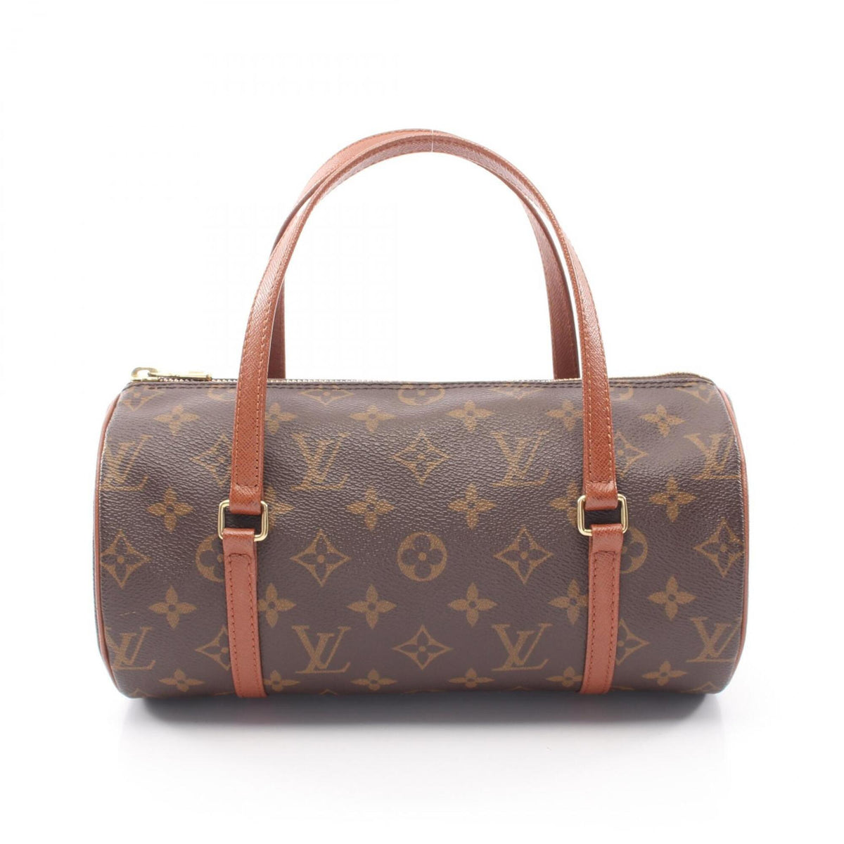 Louis Vuitton Monogram Brown Coated Canvas Leather Handbag (Pre-Owned)
