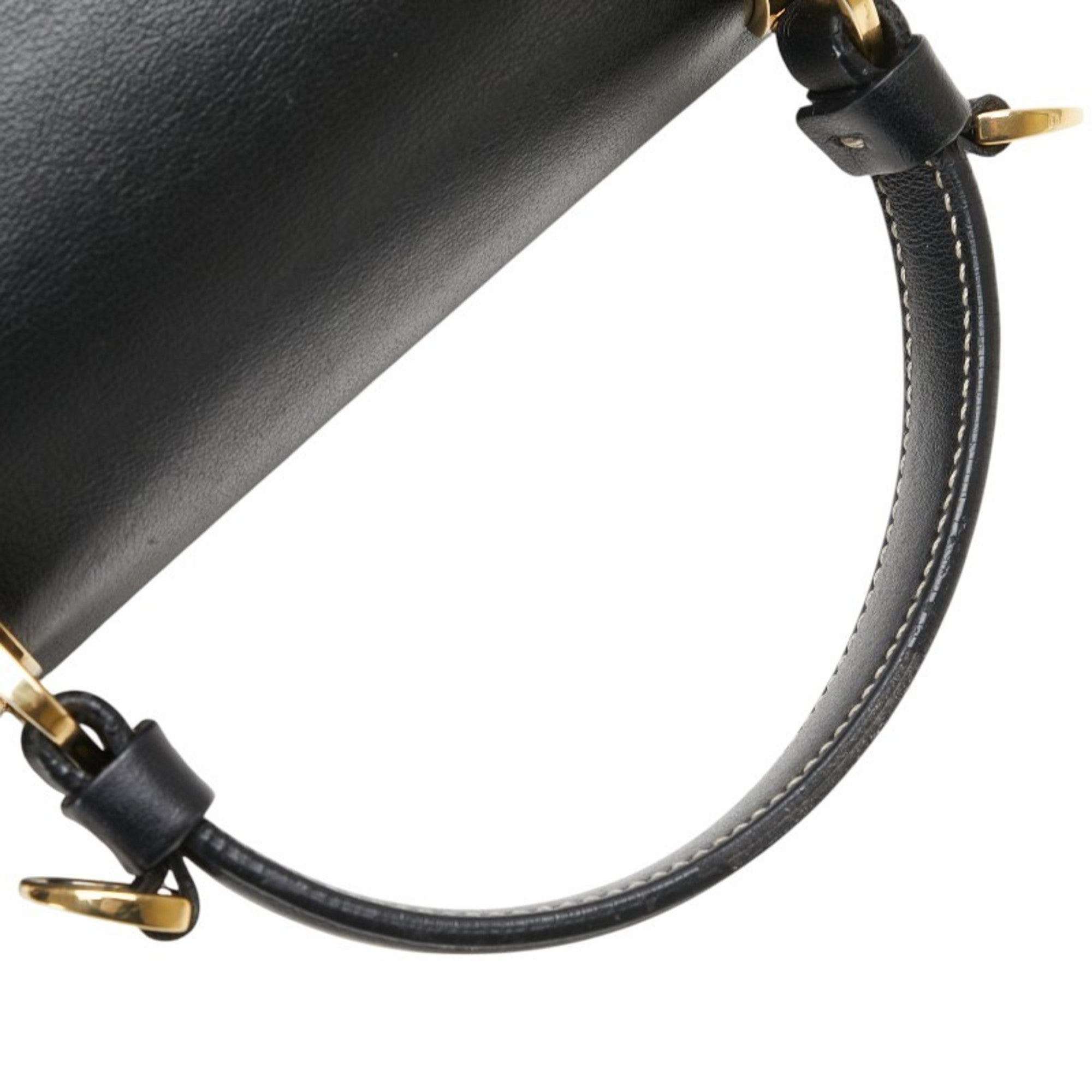 Tod's Beige Black Orange Leather Handbag Shoulder Bag (Pre-Owned)