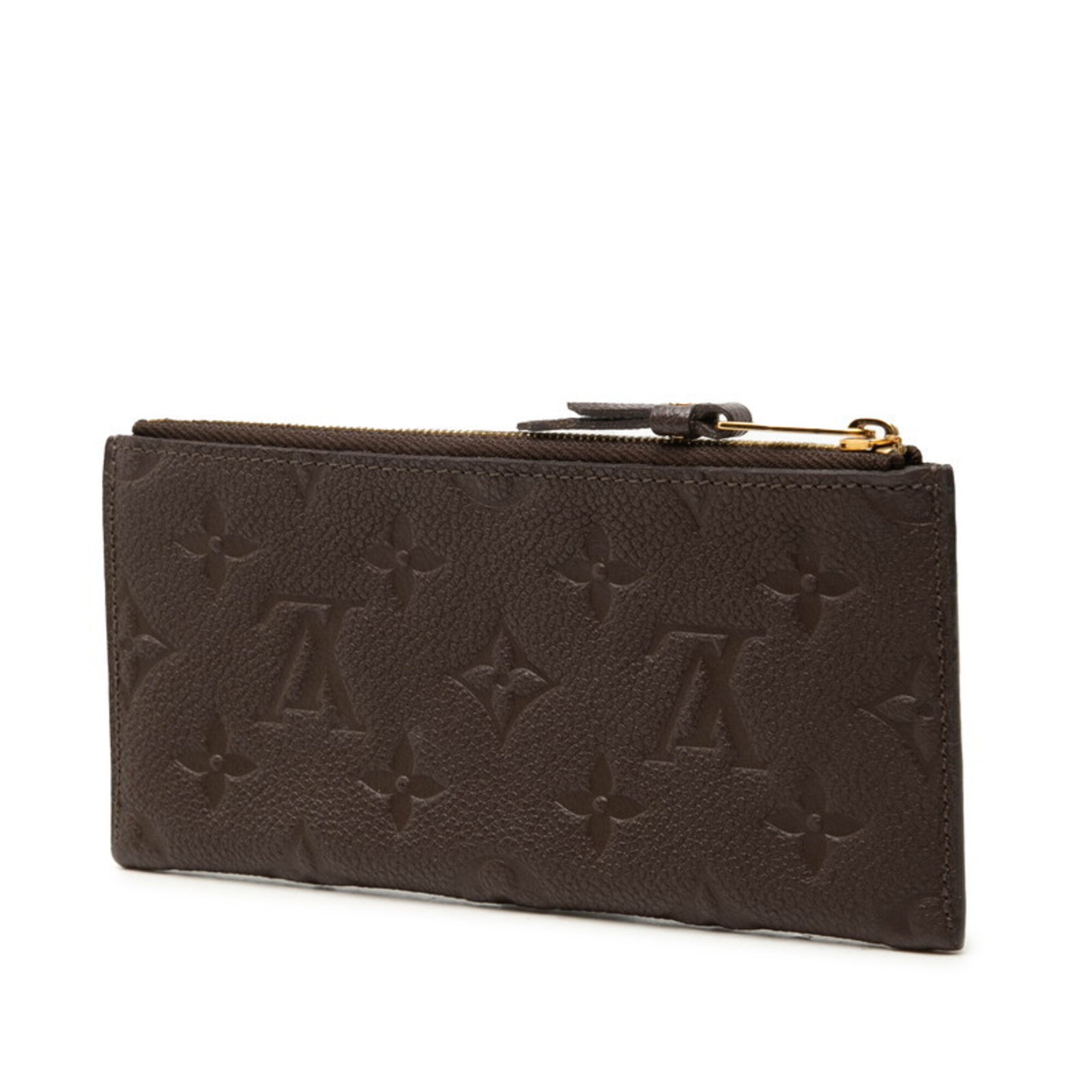 Louis Vuitton Brown Leather Coin Purse/Coin Case (Pre-Owned)