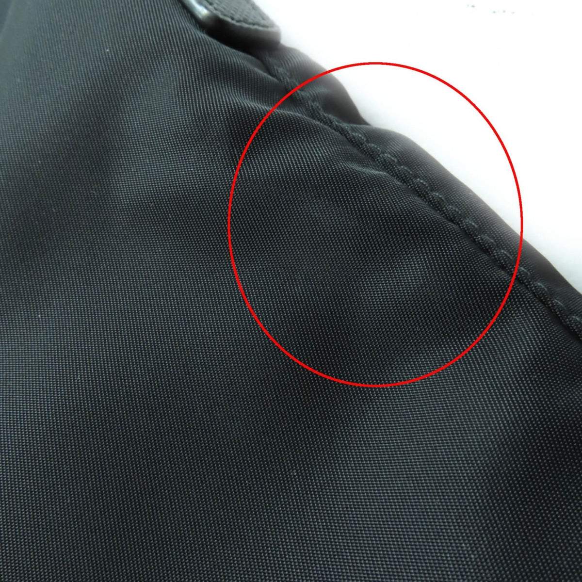 Prada Black Nylon Leather Tote Bag (Pre-Owned)