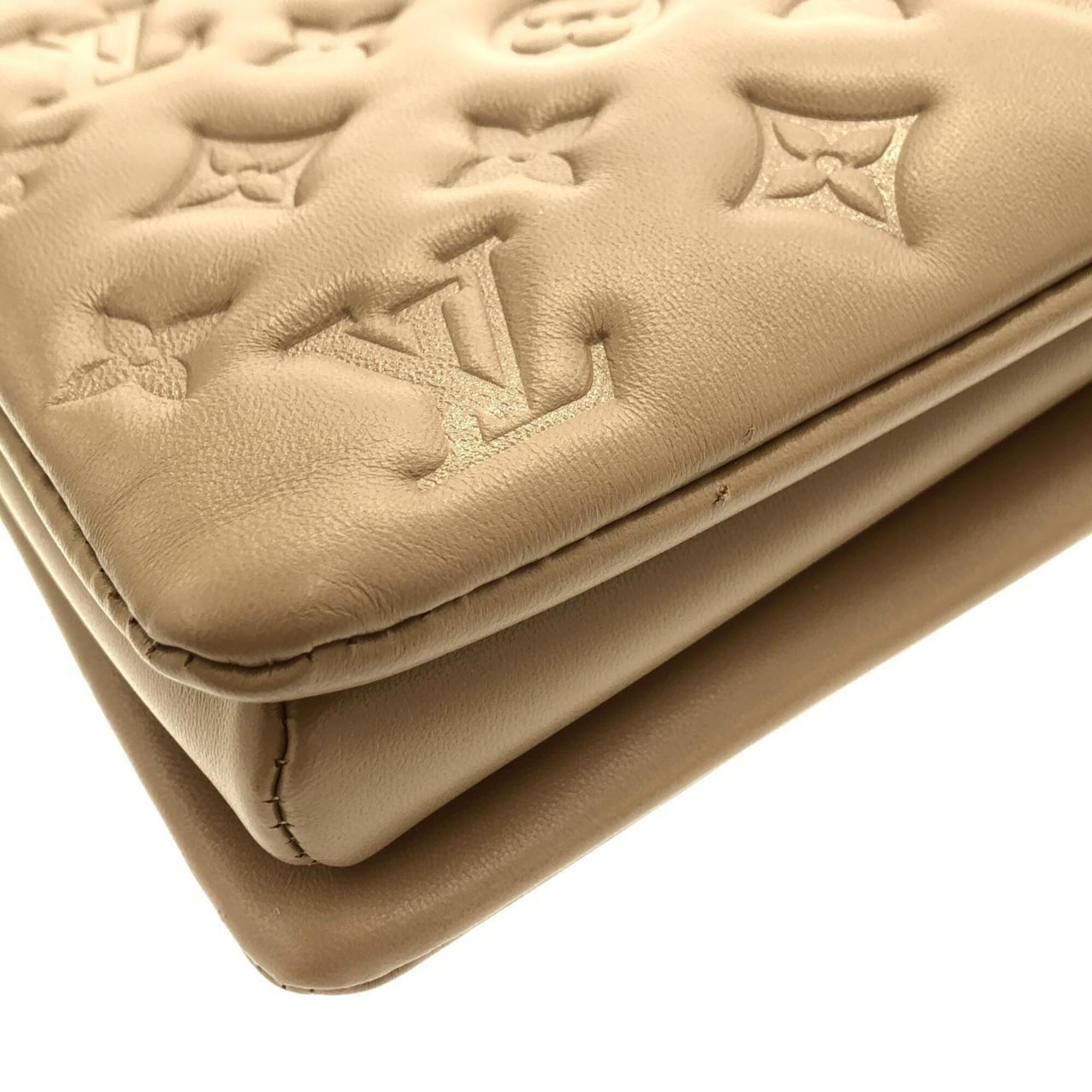 Louis Vuitton Taupe Leather Shoulder Bag (Pre-Owned)