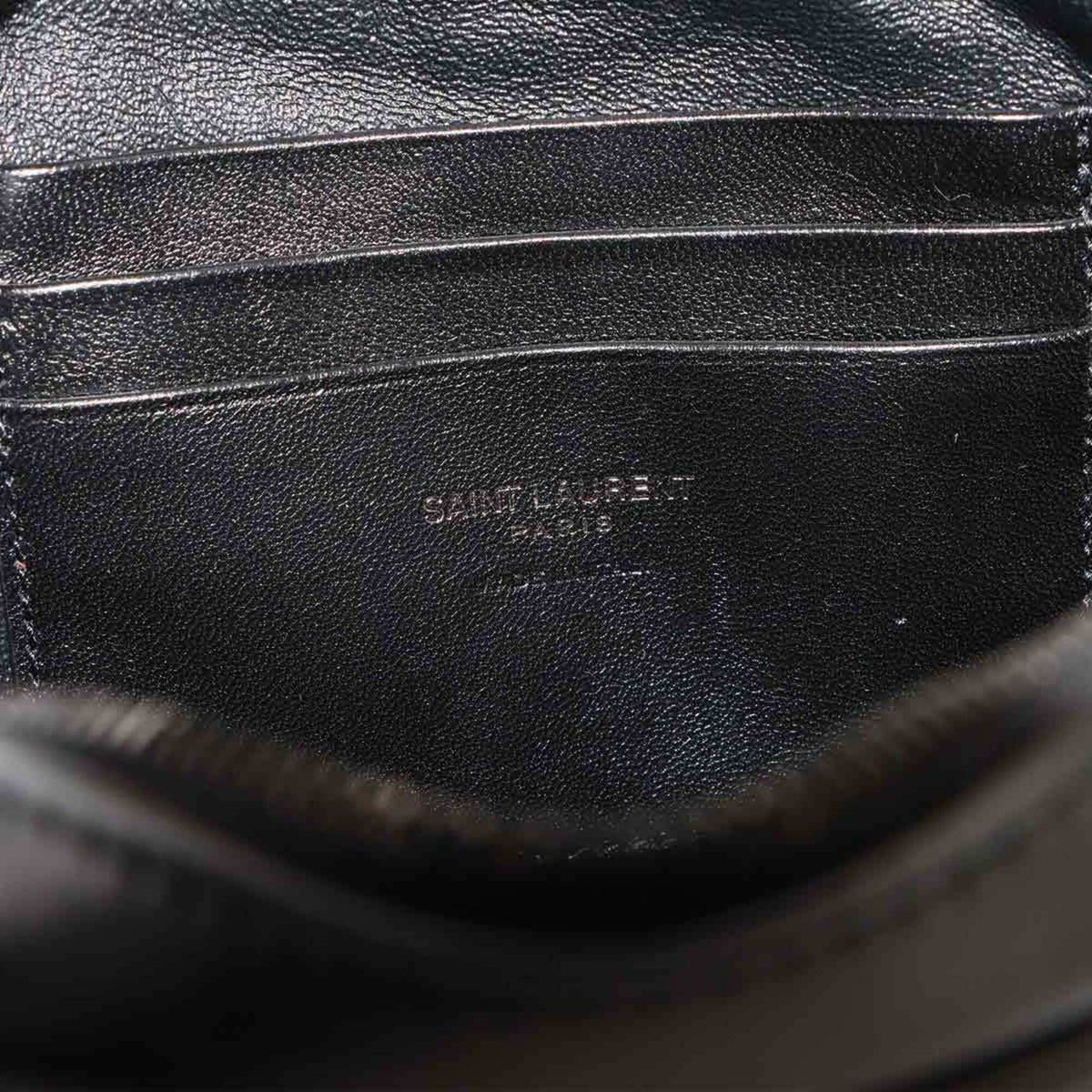 Saint Laurent Black Leather Shoulder Bag (Pre-Owned)