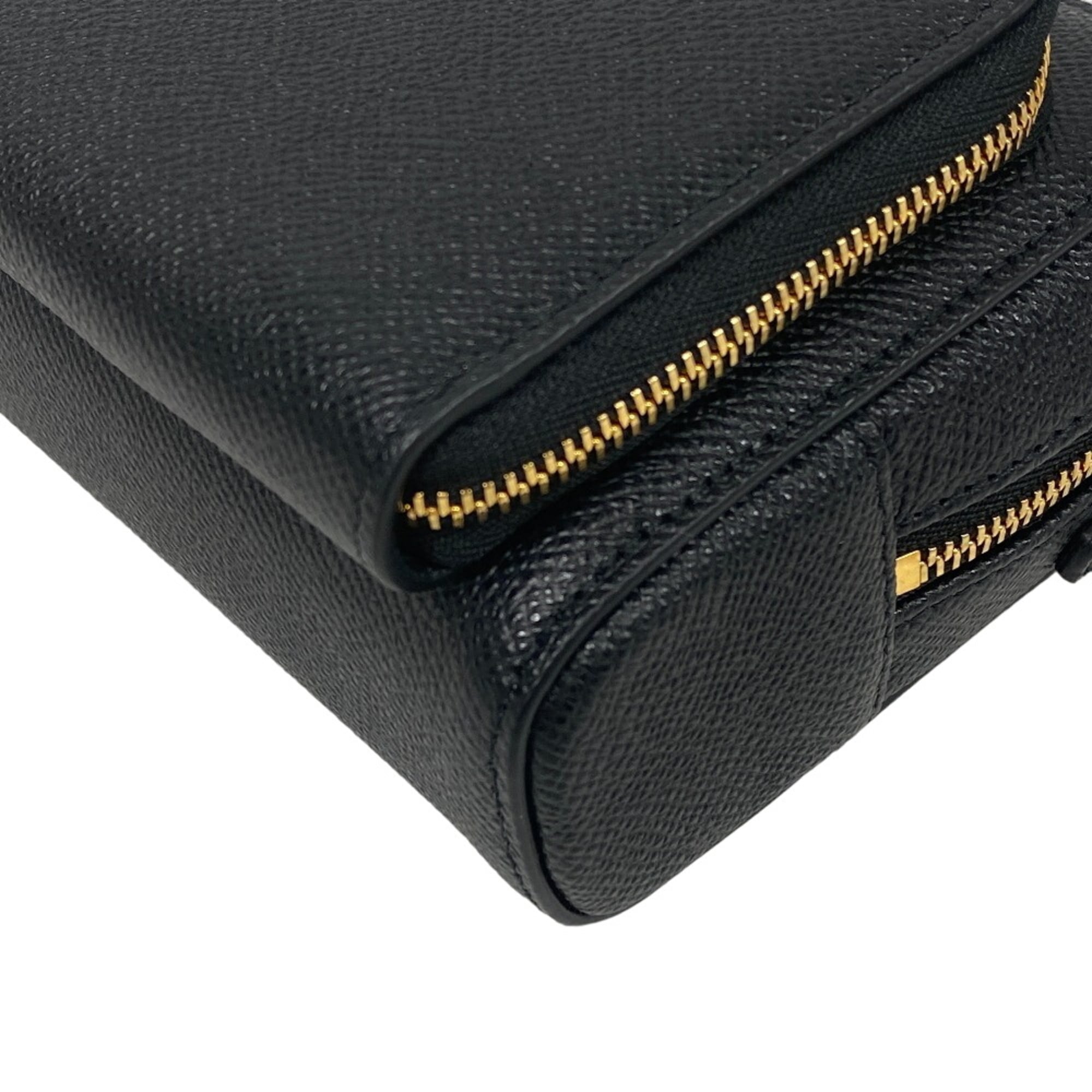 Christian Dior Black Leather Shoulder Bag (Pre-Owned)