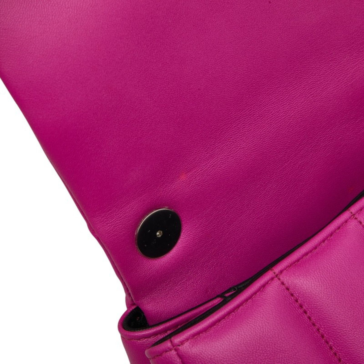 Bvlgari Pink Leather Handbag Shoulder Bag (Pre-Owned)