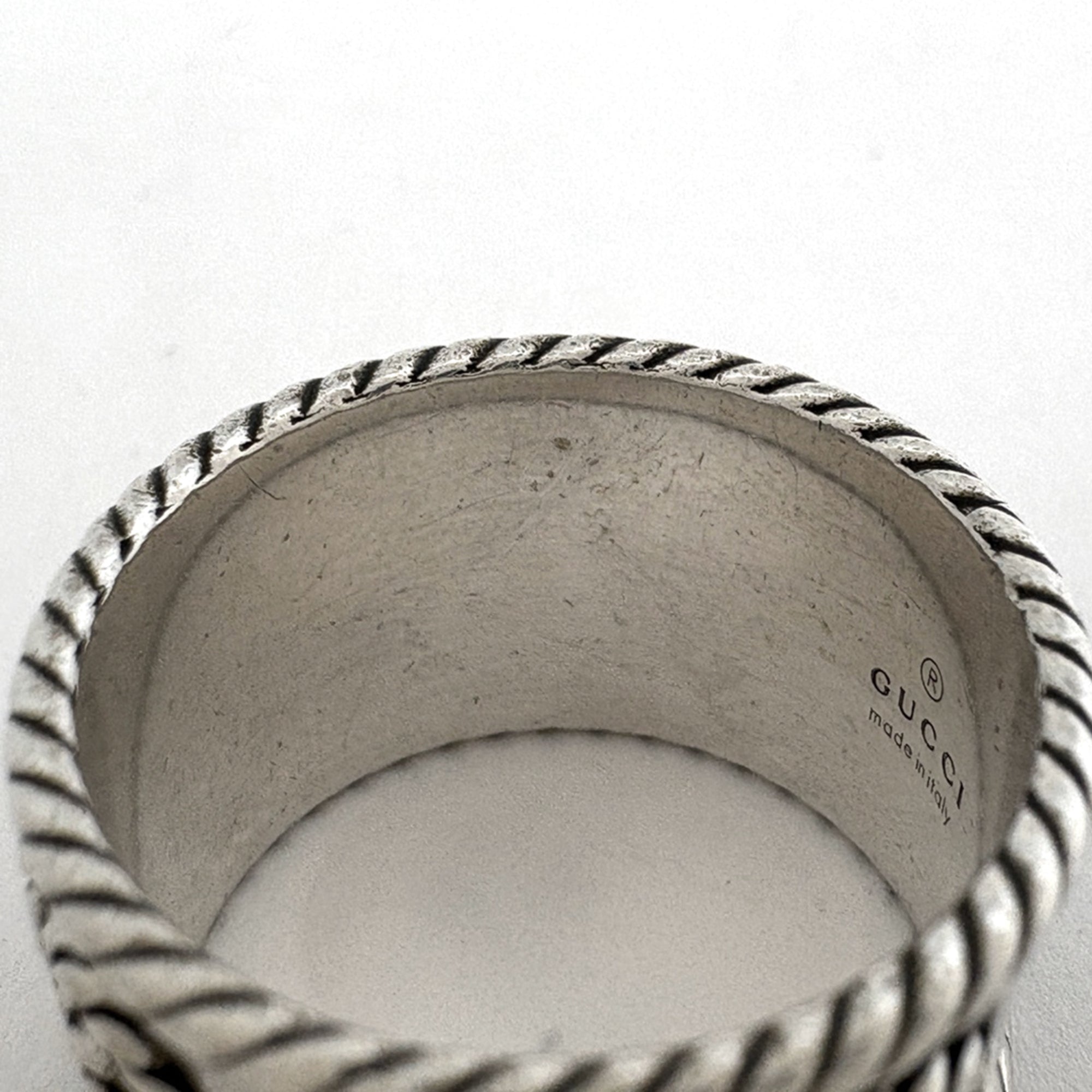 Gucci Silver Silver 925 Band Ring (Pre-Owned)