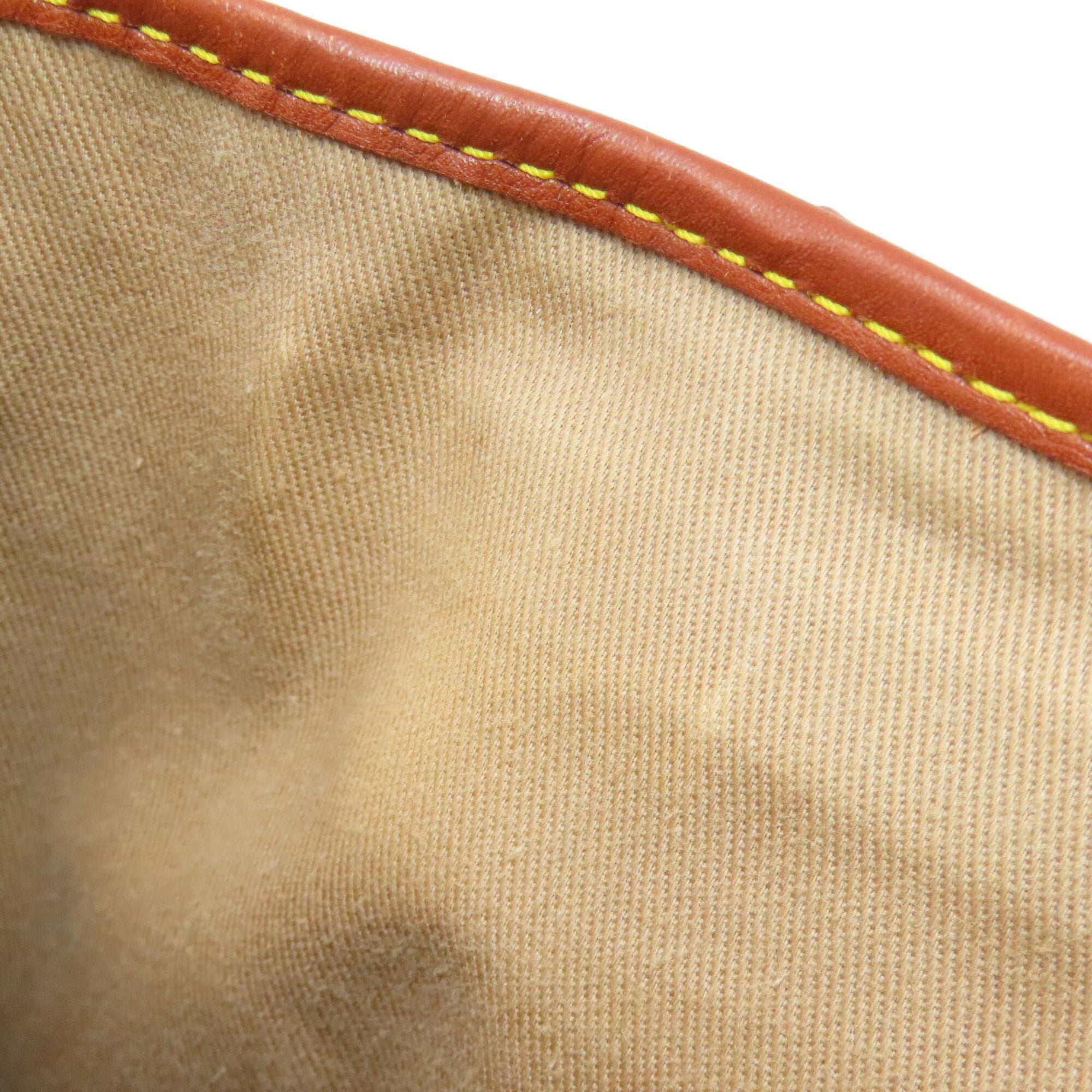 Celine Beige Brown Canvas Handbag (Pre-Owned)