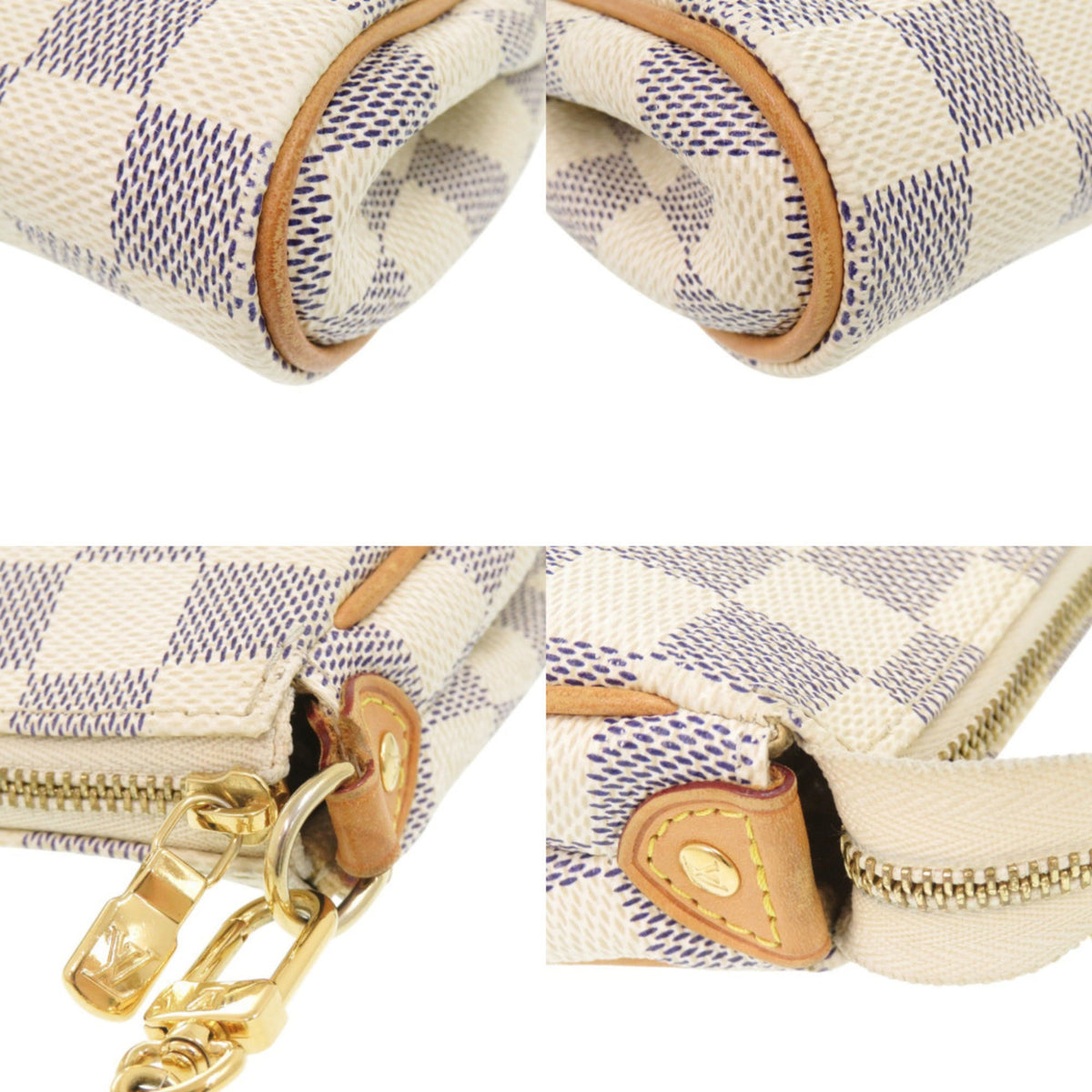 Louis Vuitton White Damier Azur Shoulder Bag (Pre-Owned)