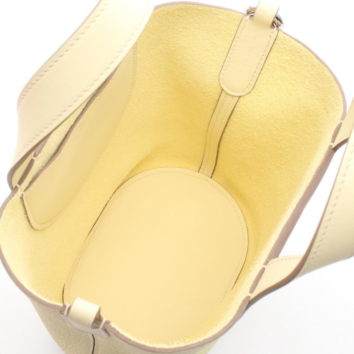 Hermes Yellow Taurillon Clemence Leather Leather Swift Leather Handbag (Pre-Owned)