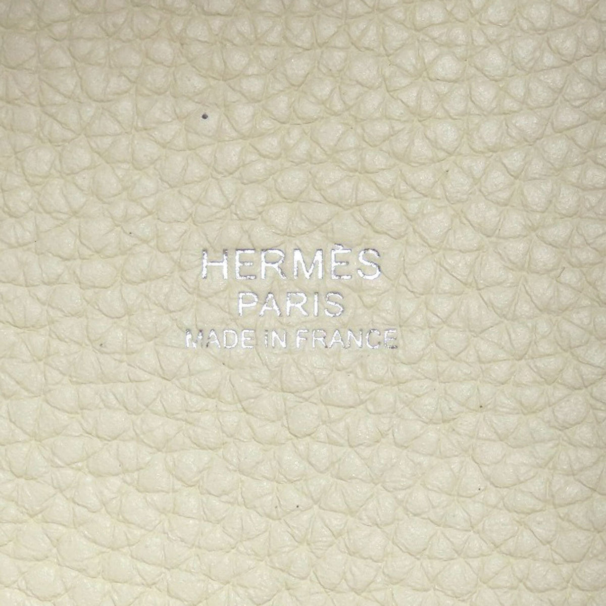 Hermes Picotin Cream Gold Grayish Taurillon Clemence Leather Handbag (Pre-Owned)