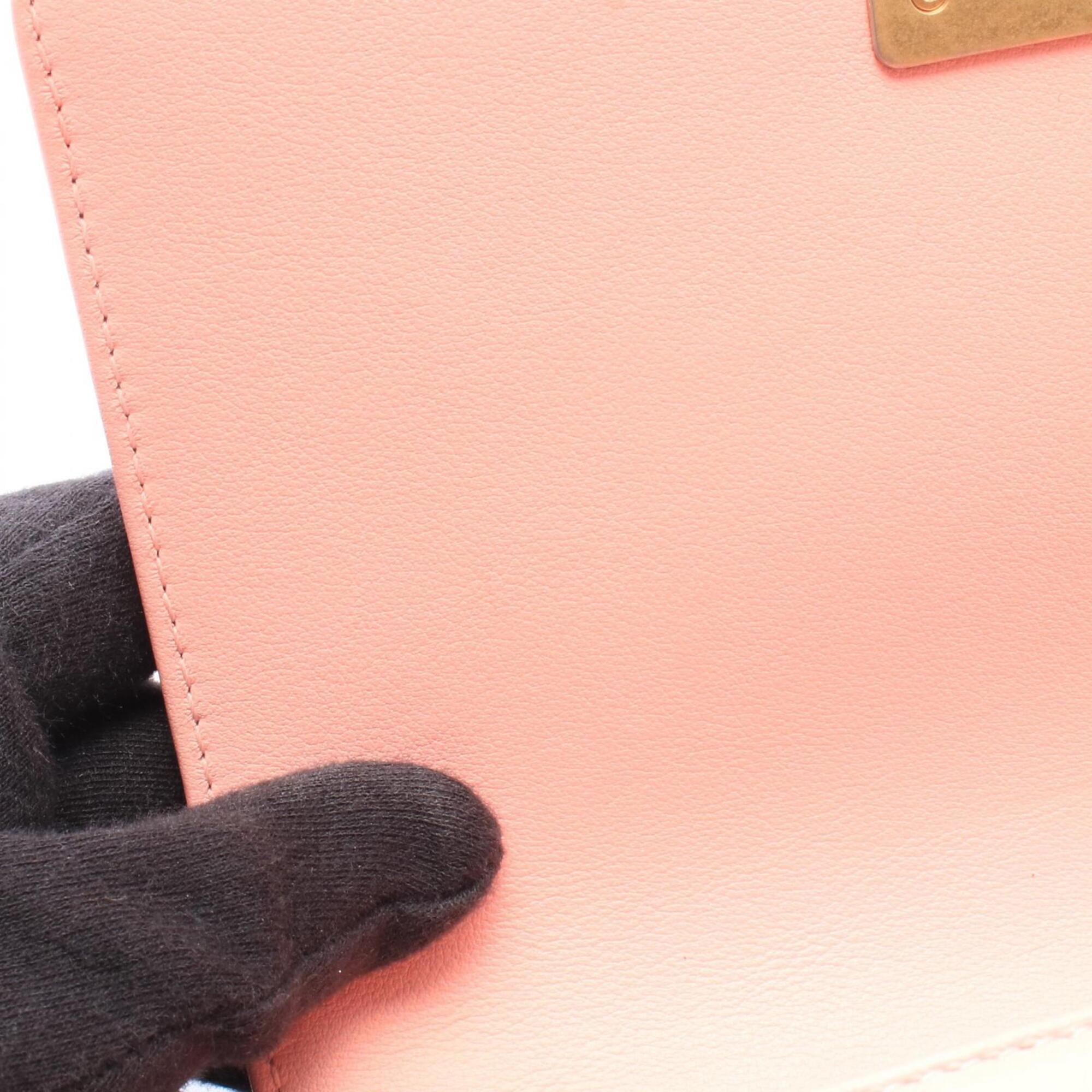 Chanel Pink Leather Fanny Pack Handbag Shoulder Bag (Pre-Owned)