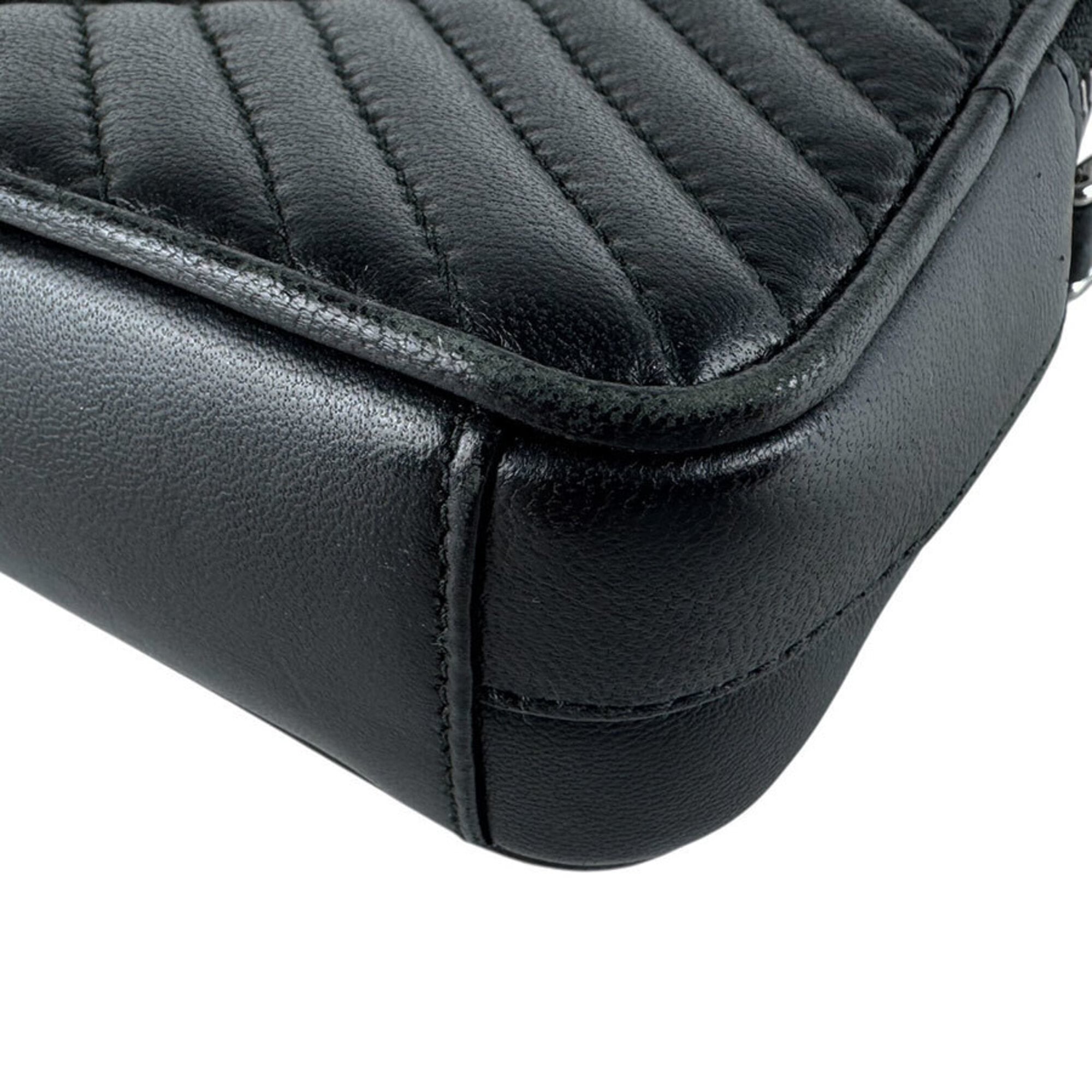 Prada Black Leather Shoulder Bag (Pre-Owned)