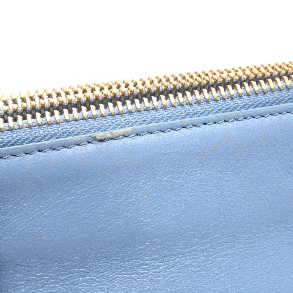 Celine Blue Leather Shoulder Bag (Pre-Owned)