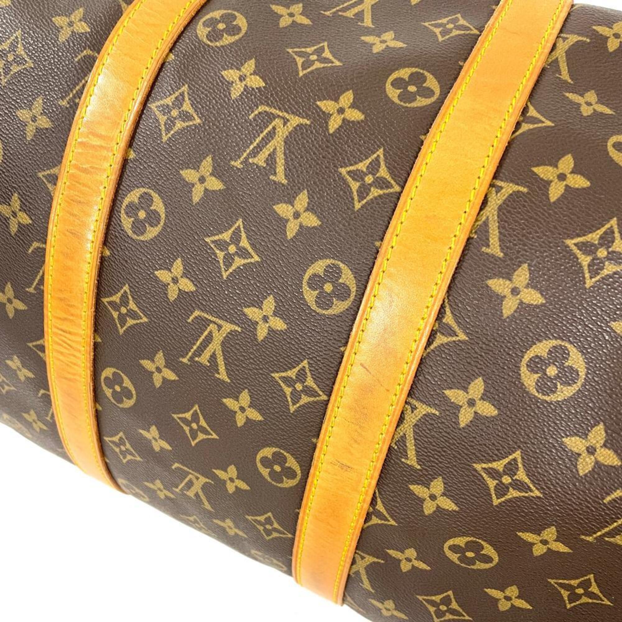 Louis Vuitton Brown Monogram Canvas Boston Bag (Pre-Owned)