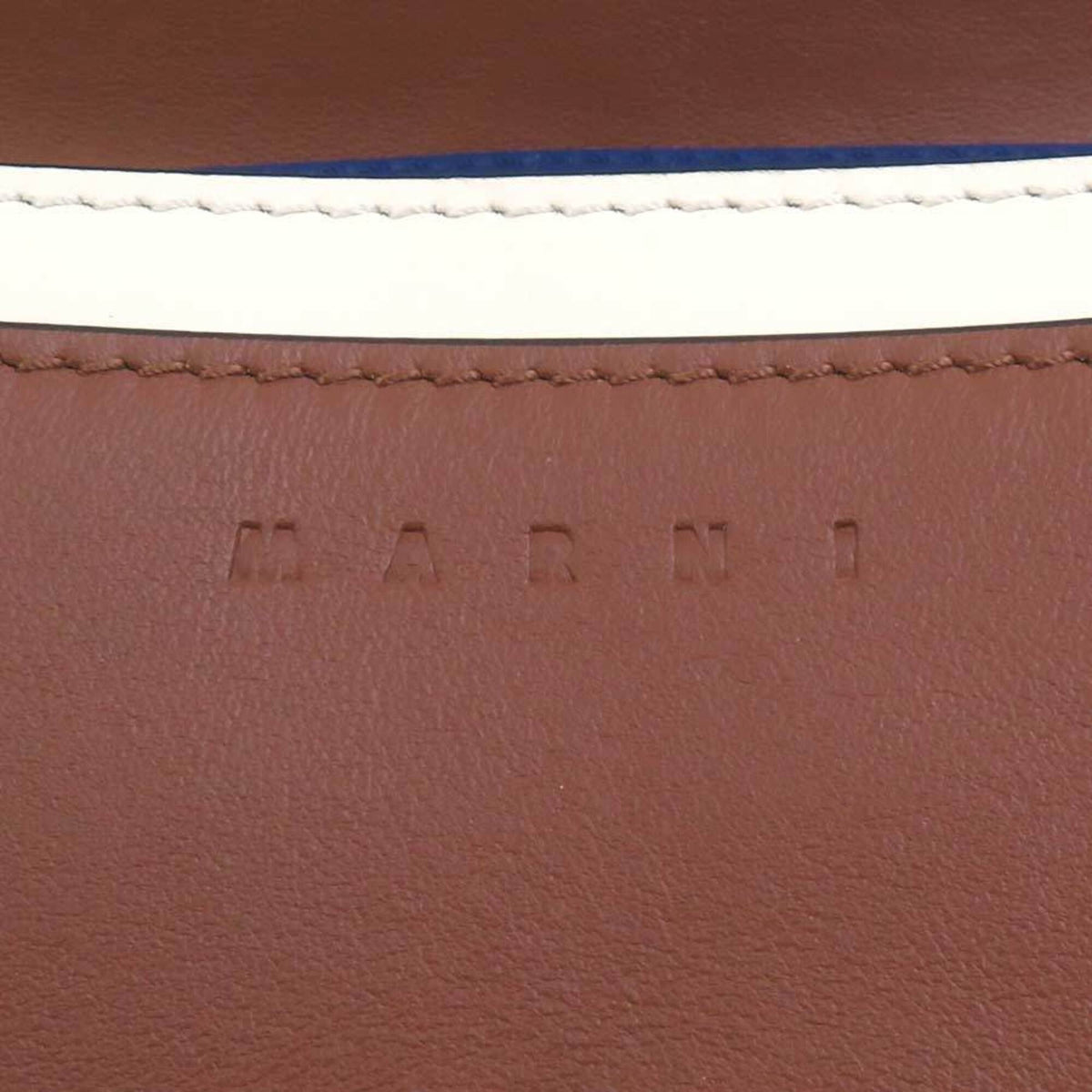 Marni Blue Brown Ivory Shoulder Bag (Pre-Owned)