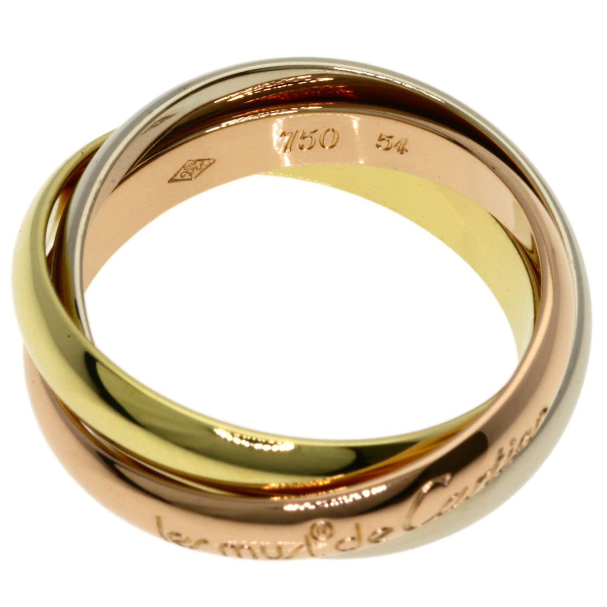 Cartier Trinity Yellow Gold (18K) Pink Gold (18K) White Gold (18K) Band Ring (Pre-Owned)