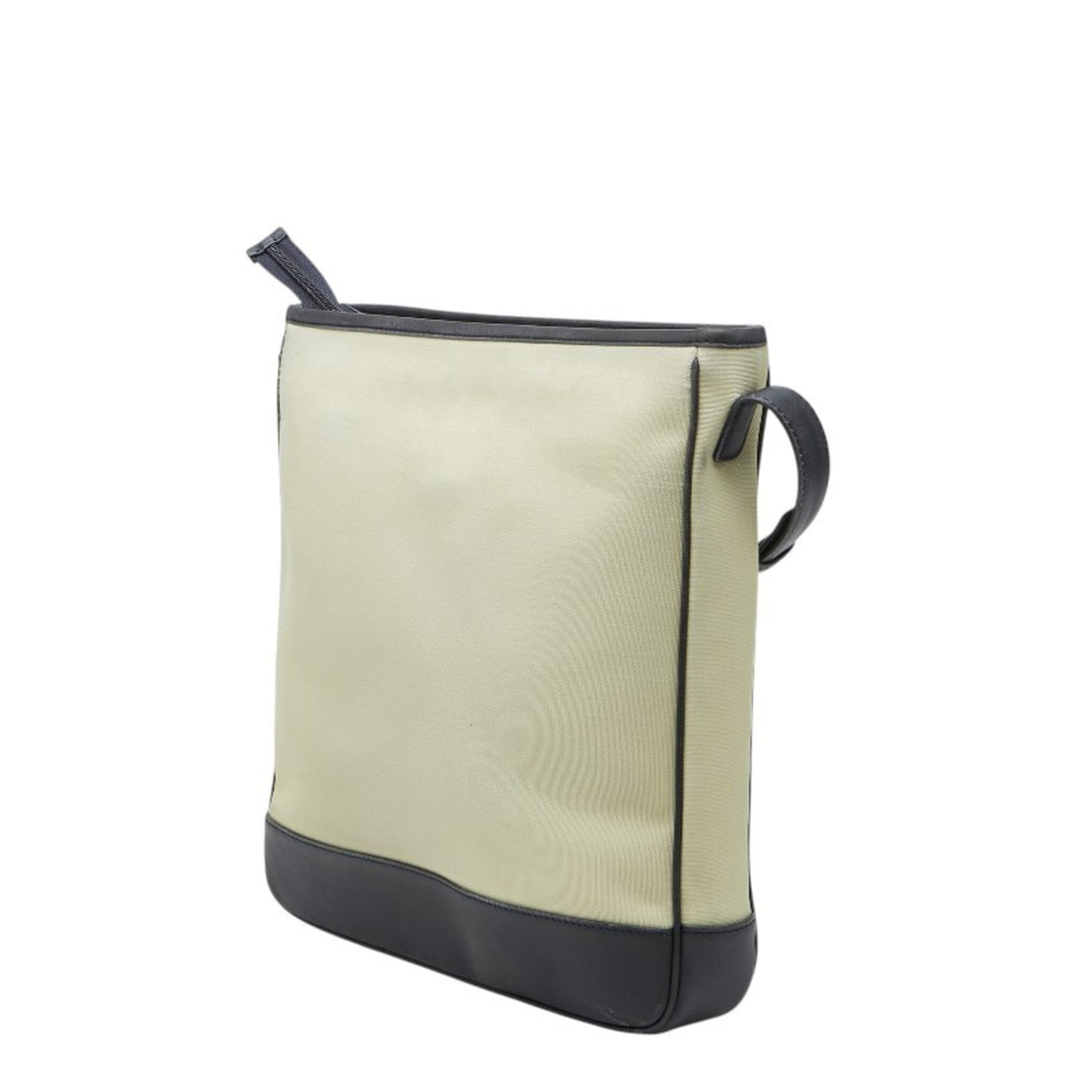 Loewe Beige Black Canvas Leather Shoulder Bag (Pre-Owned)
