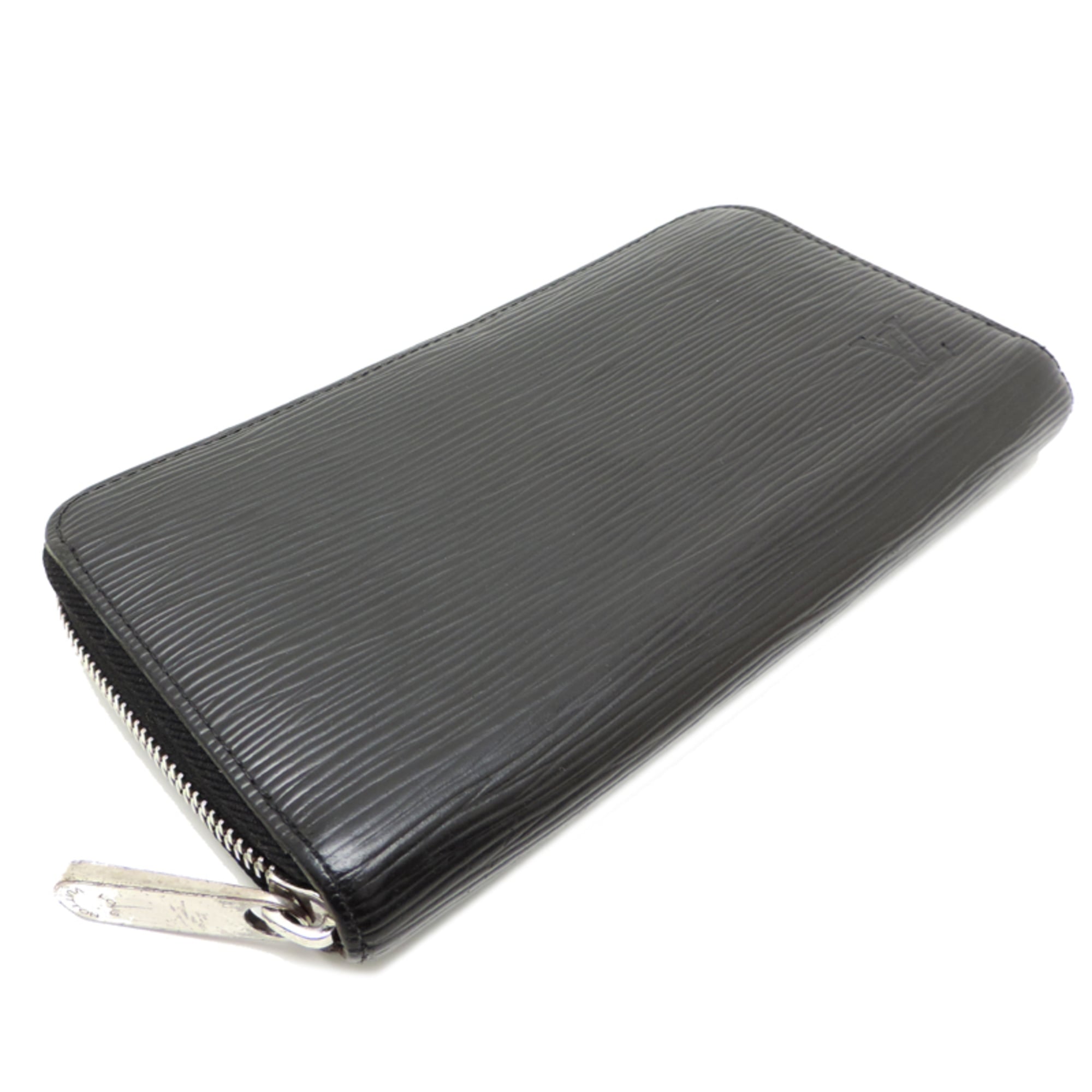 Louis Vuitton Black Noir Epi Leather Long Wallet (Bi-Fold) (Pre-Owned)
