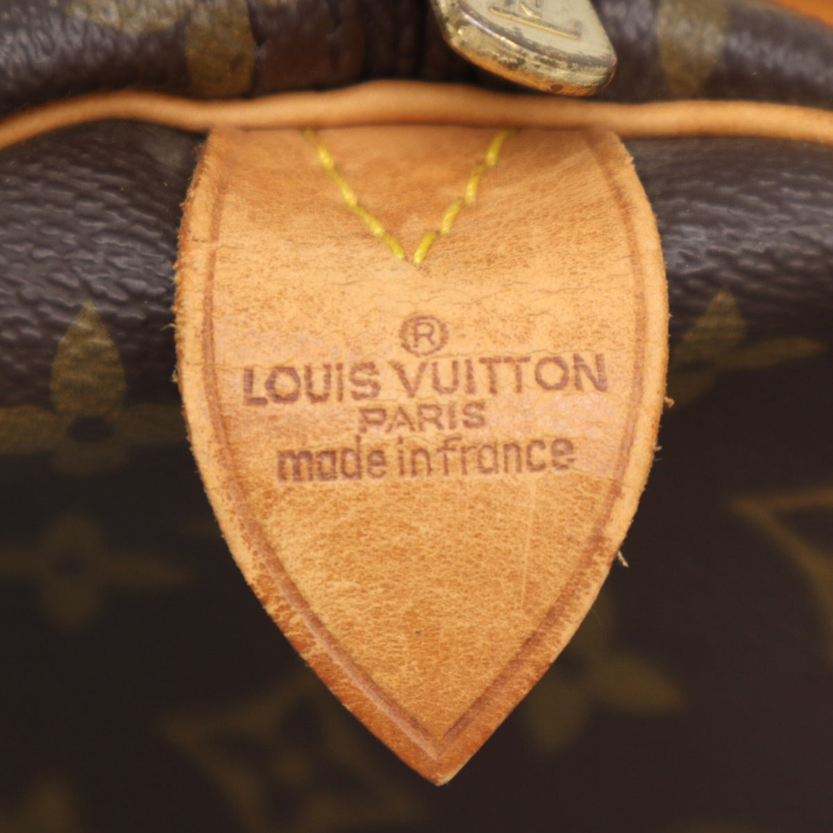 Louis Vuitton Monogram Beige Brown Coated Canvas Leather Boston Bag (Pre-Owned)