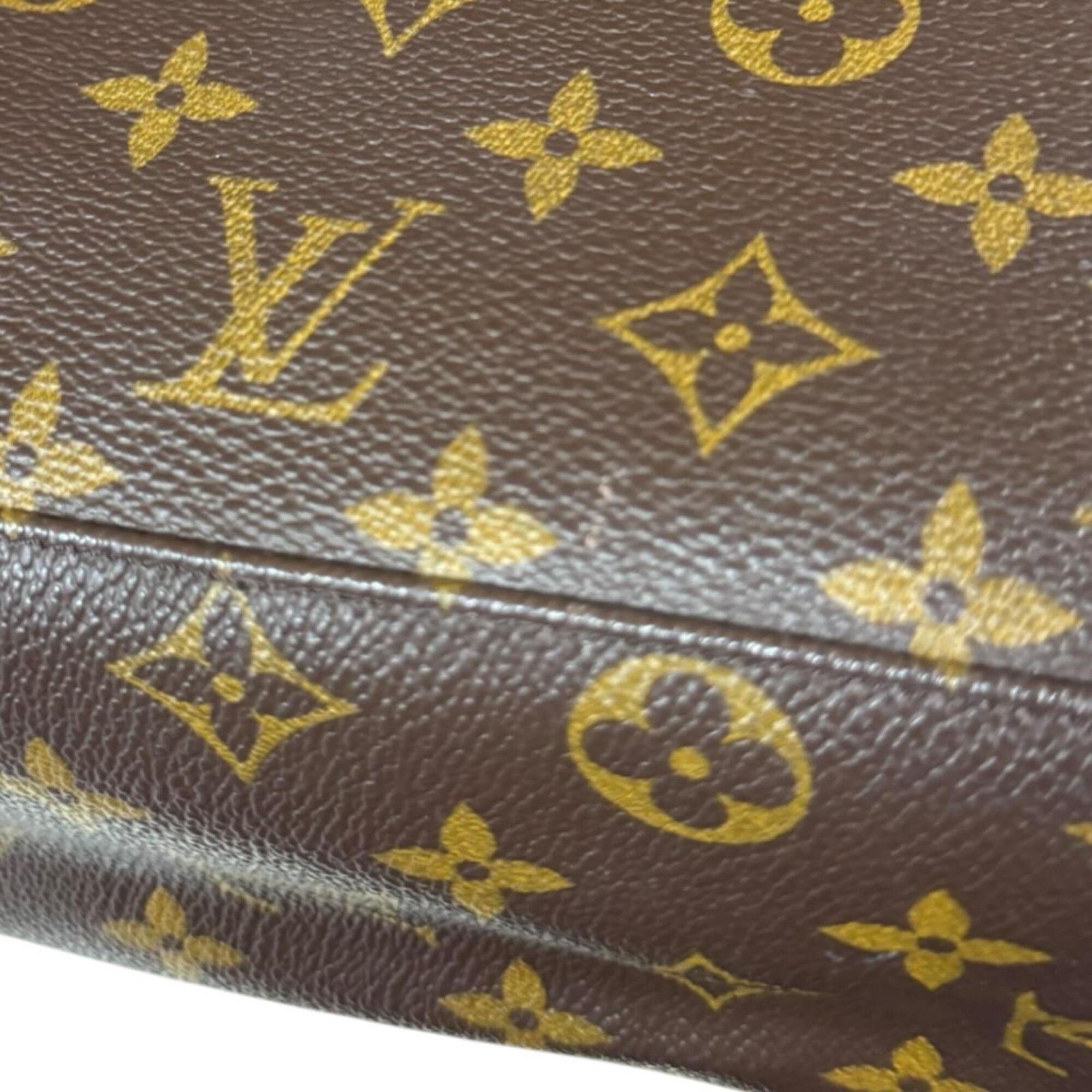 Louis Vuitton Brown Monogram Canvas Shoulder Bag (Pre-Owned)