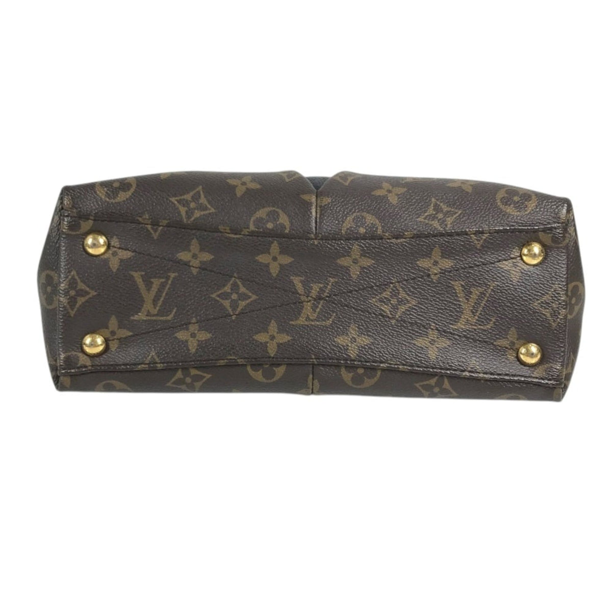 Louis Vuitton Brown Monogram Leather Handbag Shoulder Bag Tote Bag (Pre-Owned)