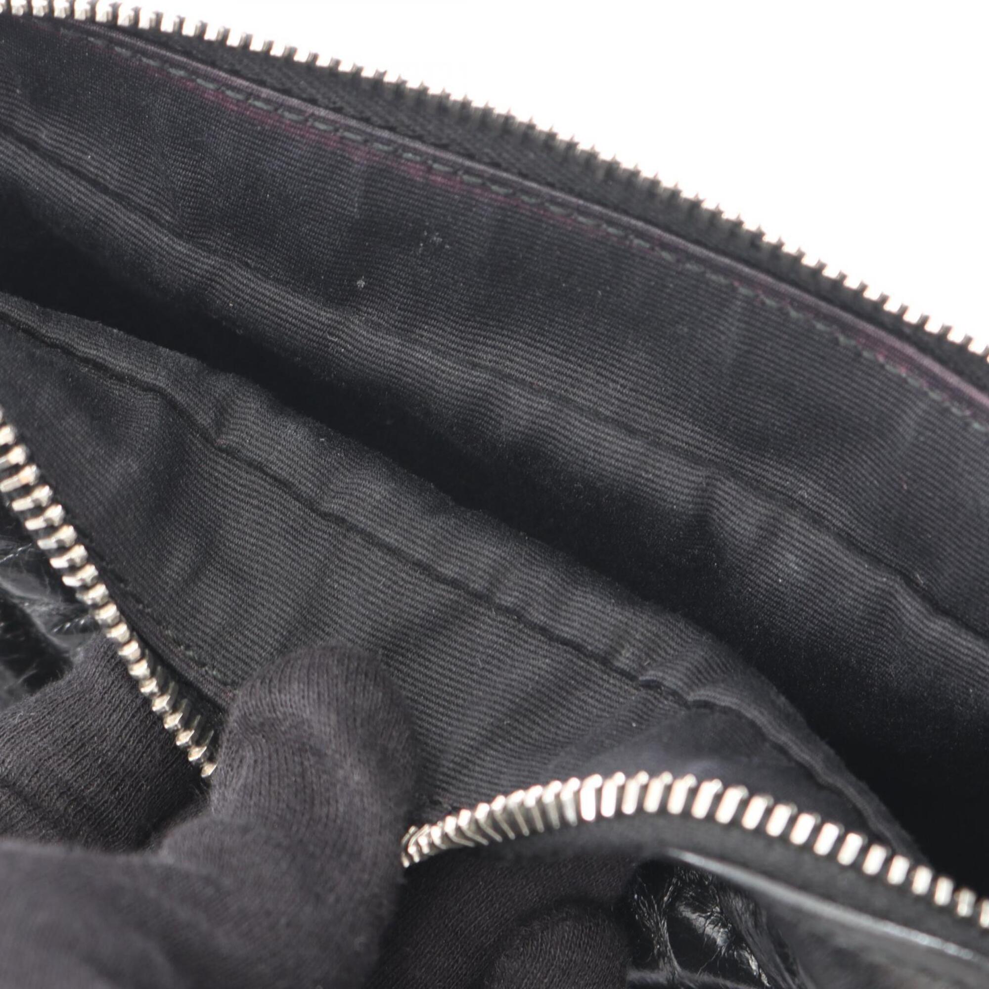 Yves Saint Laurent Black Leather Shoulder Bag (Pre-Owned)