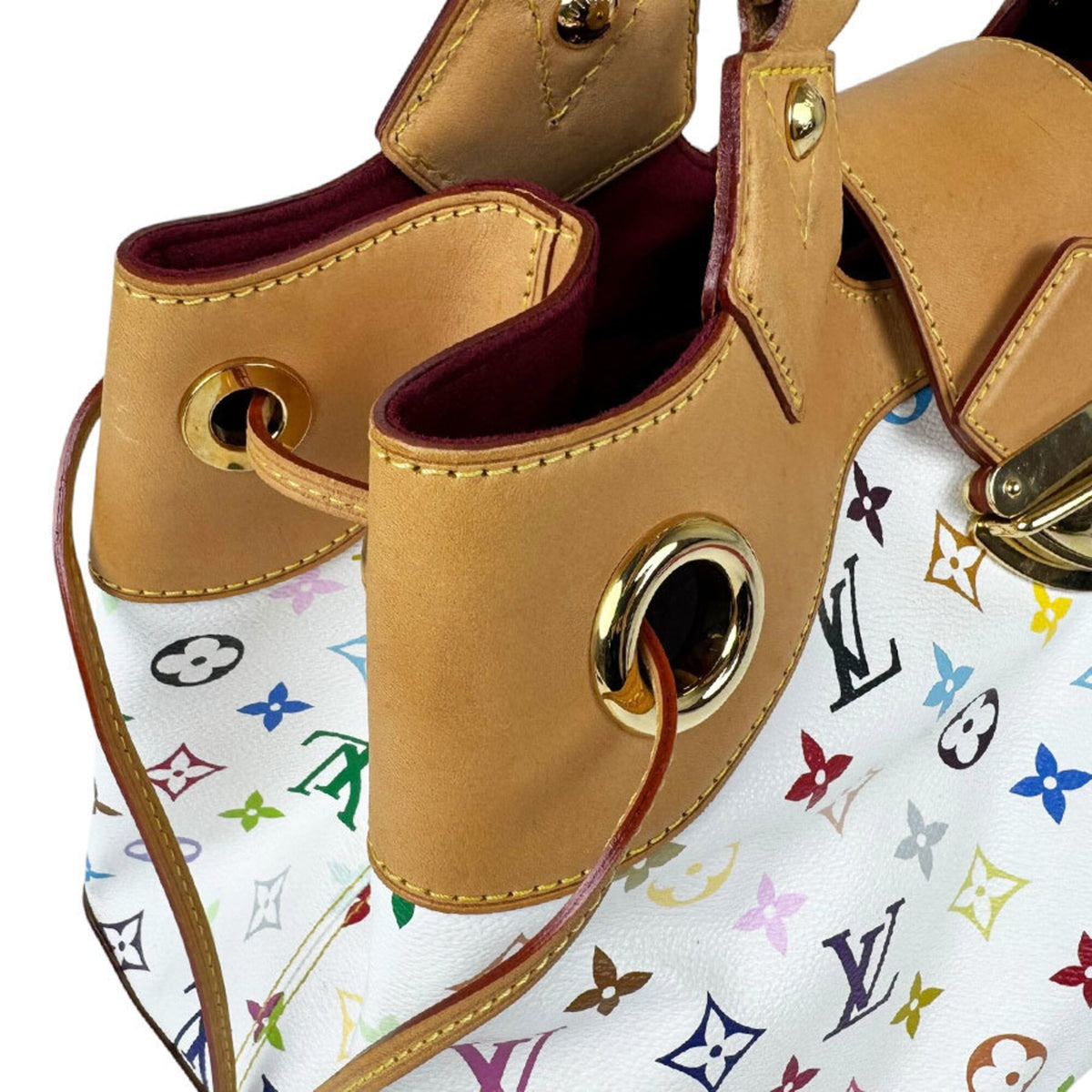 Louis Vuitton Blanc Multi-Color Monogram Multicolore Handbag (Pre-Owned)